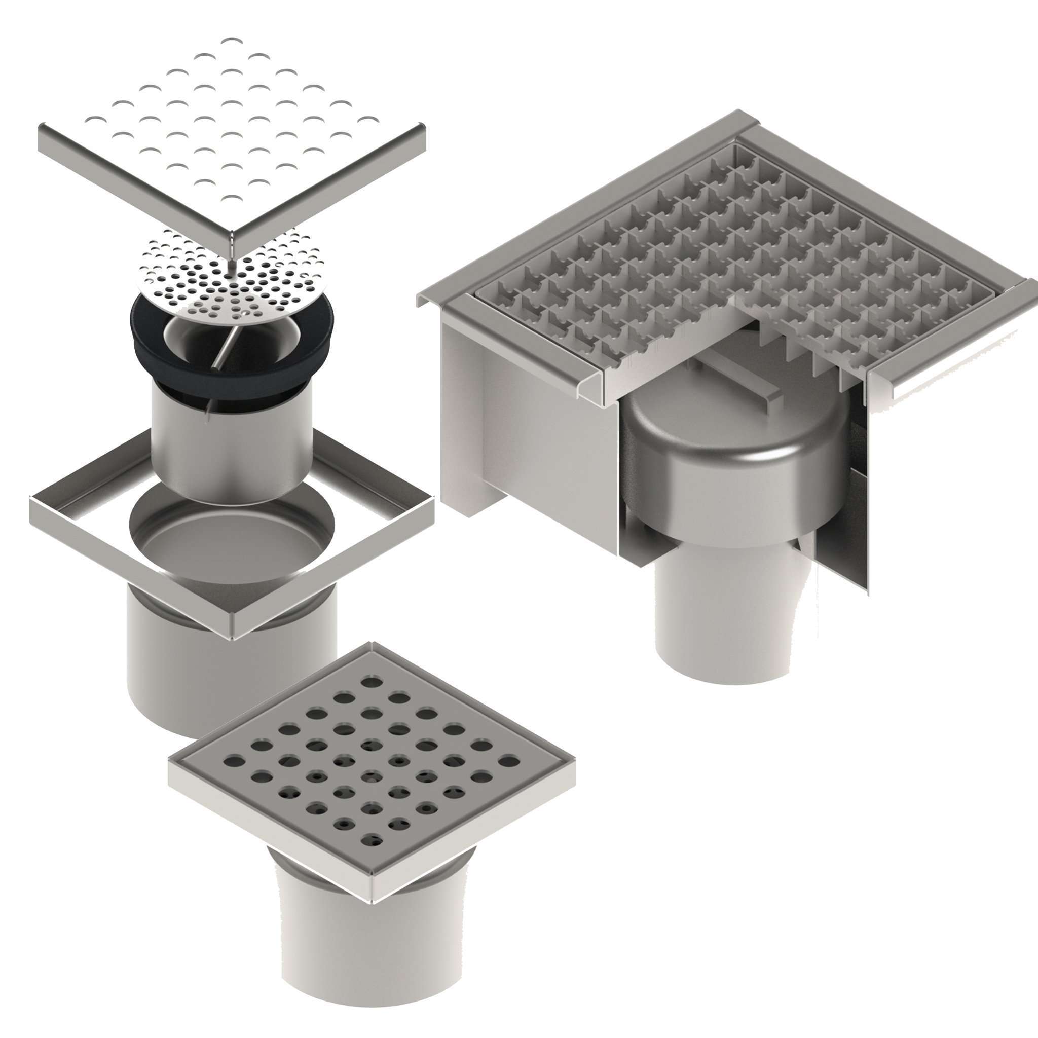 Stainless Steel Floor Drain Catch Basins | Vodaland USA