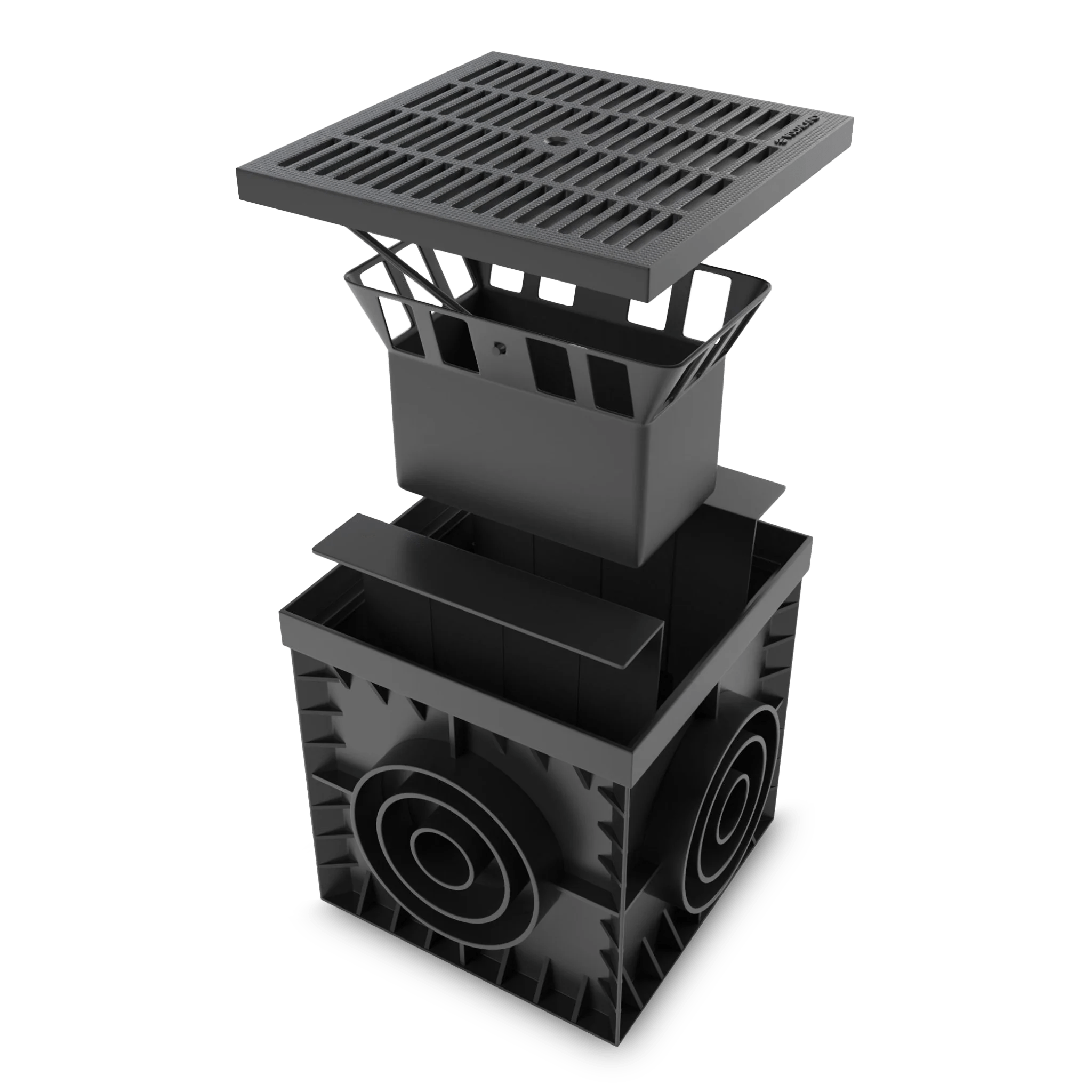 12x12 Catch Basin Plastic Grate Package - Vodaland