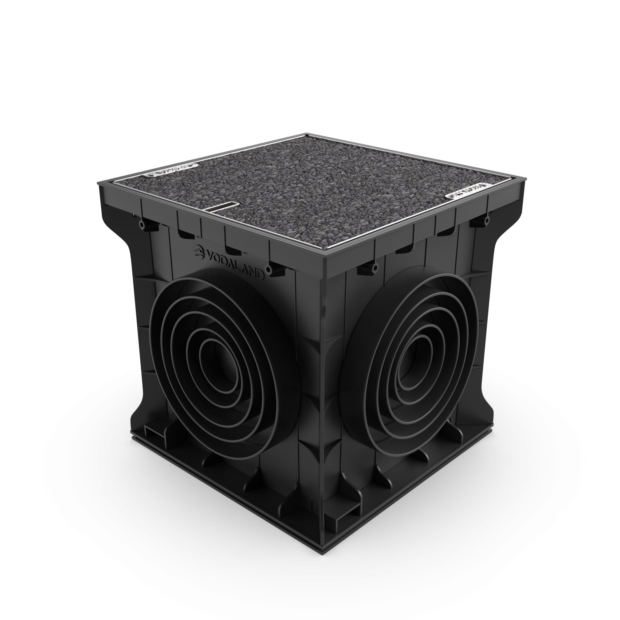 16X16 Catch Basin Gravel Grate Package - Vodaland