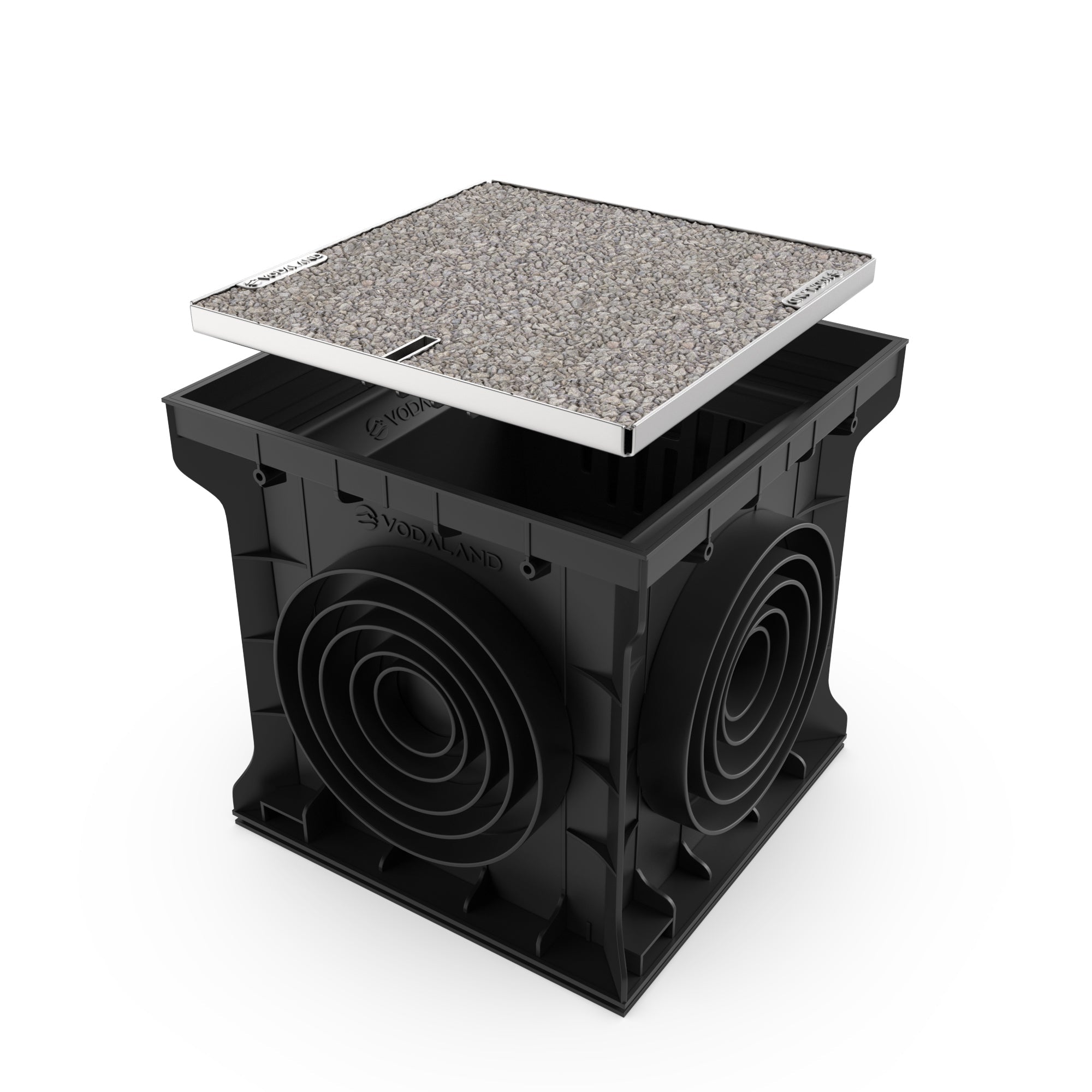 16X16 Catch Basin Gravel Grate Package - Vodaland
