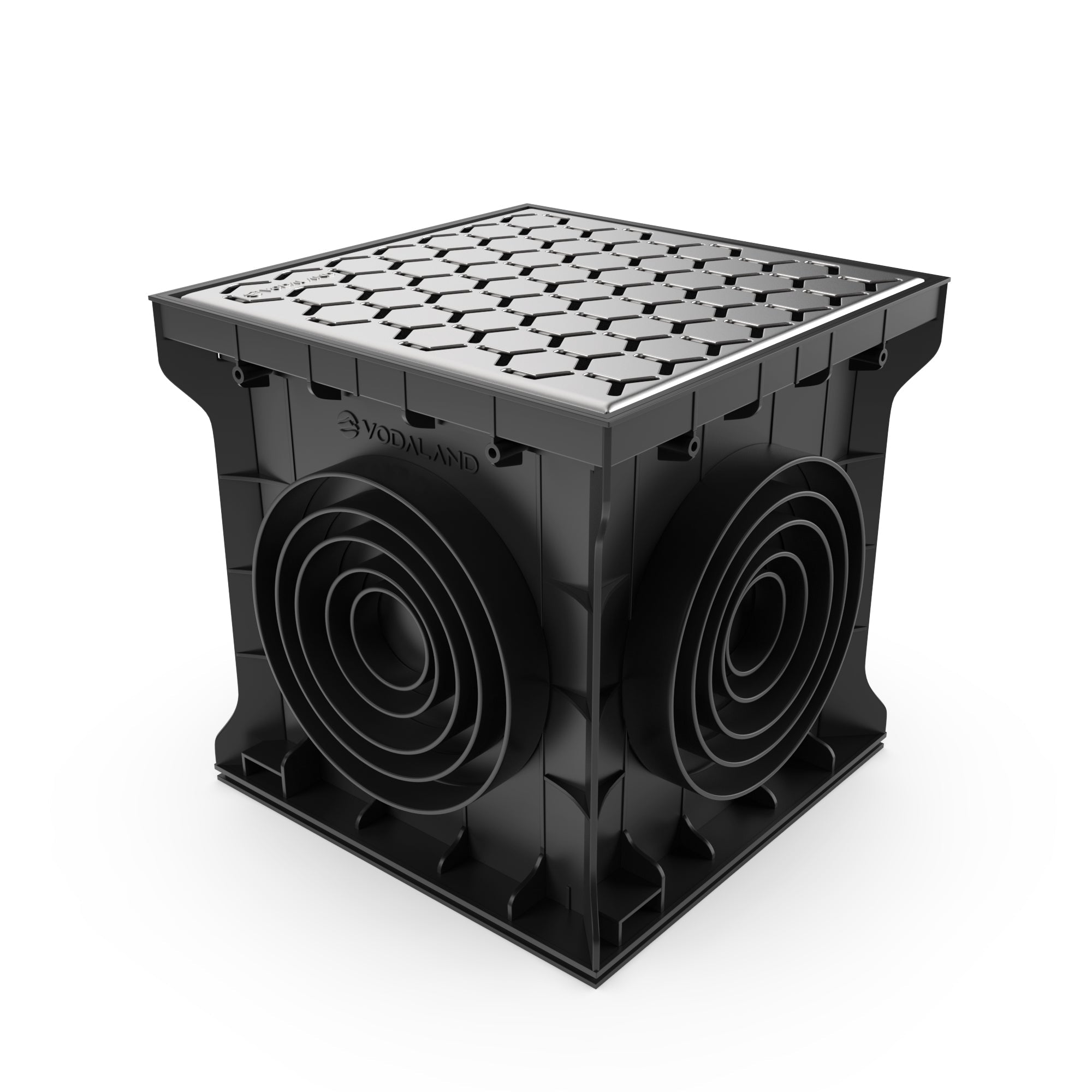 16X16 Catch Basin Stainless Steel Nova Grate Package - Vodaland