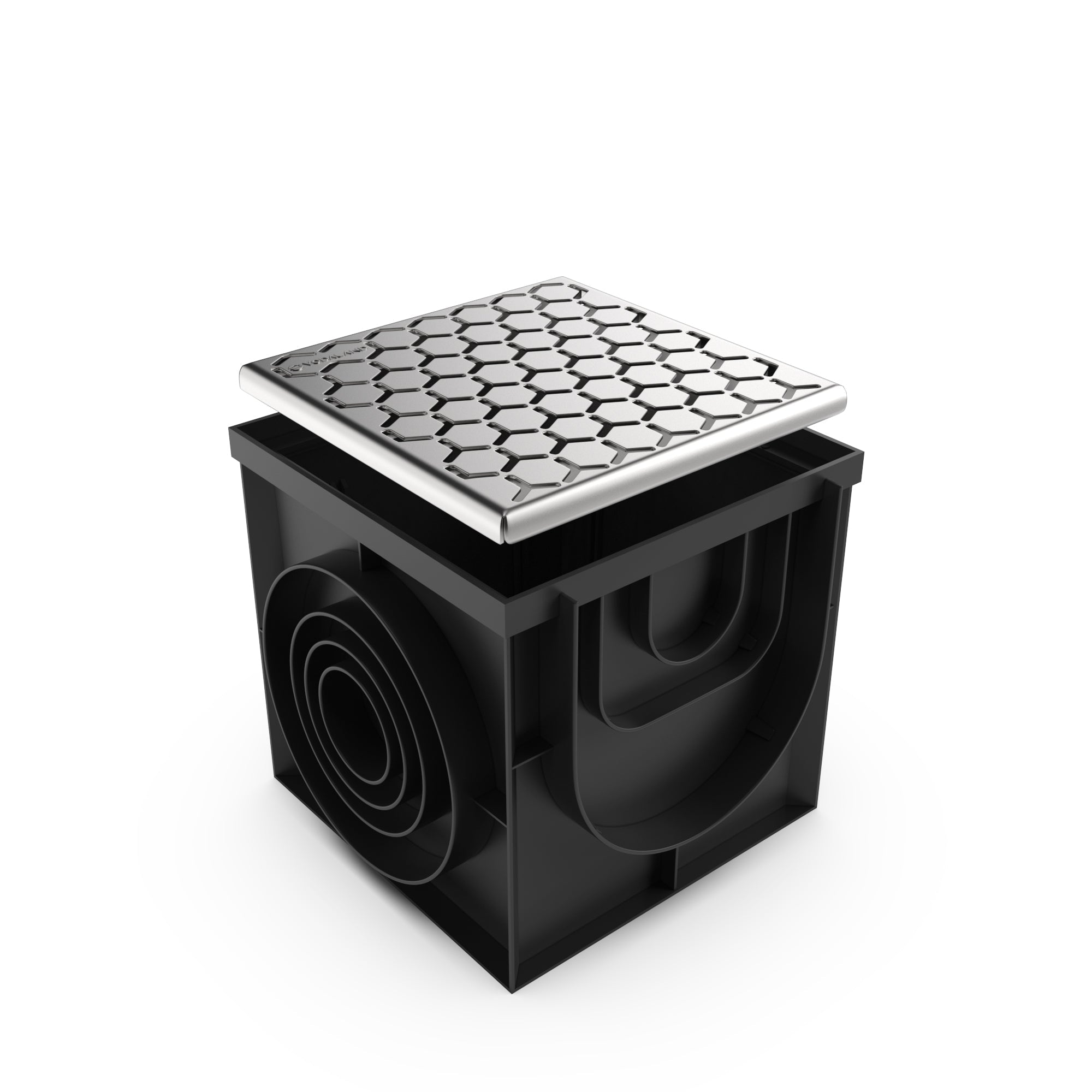 16X16 Catch Basin Stainless Steel Nova Grate Package - Vodaland