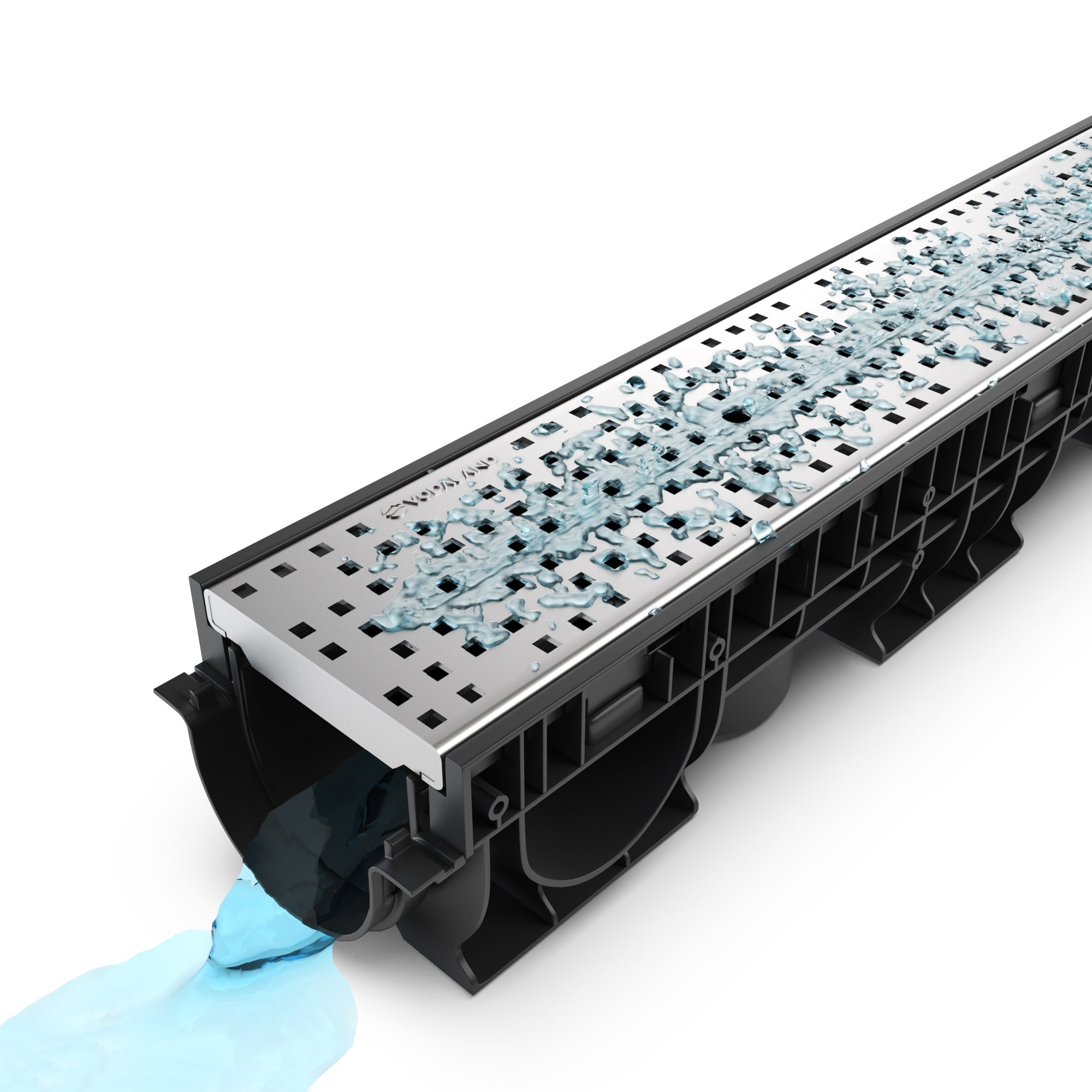 4" Stainless ADA / Heel Proof Edgeless Package - Vodaland