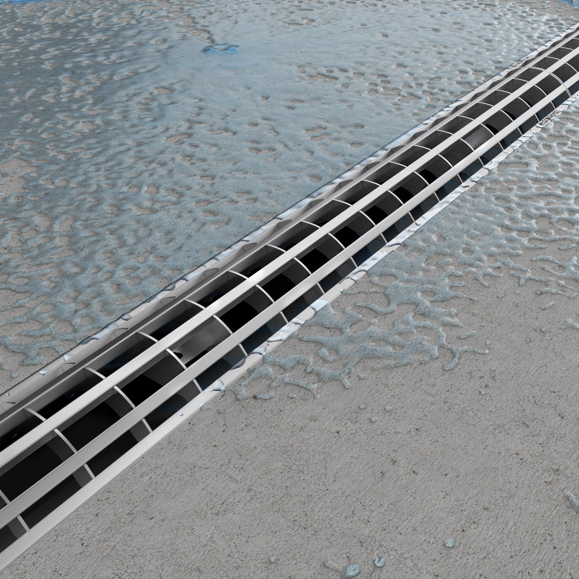 4" Stainless Dome Edgeless Drain Package - Vodaland