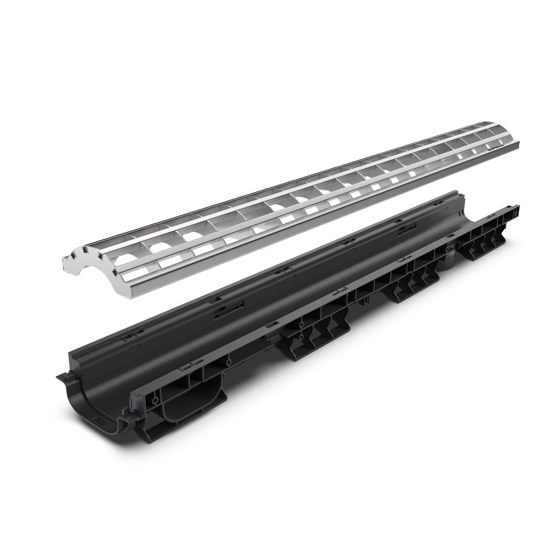 4" Stainless Dome Edgeless Drain Package - Vodaland