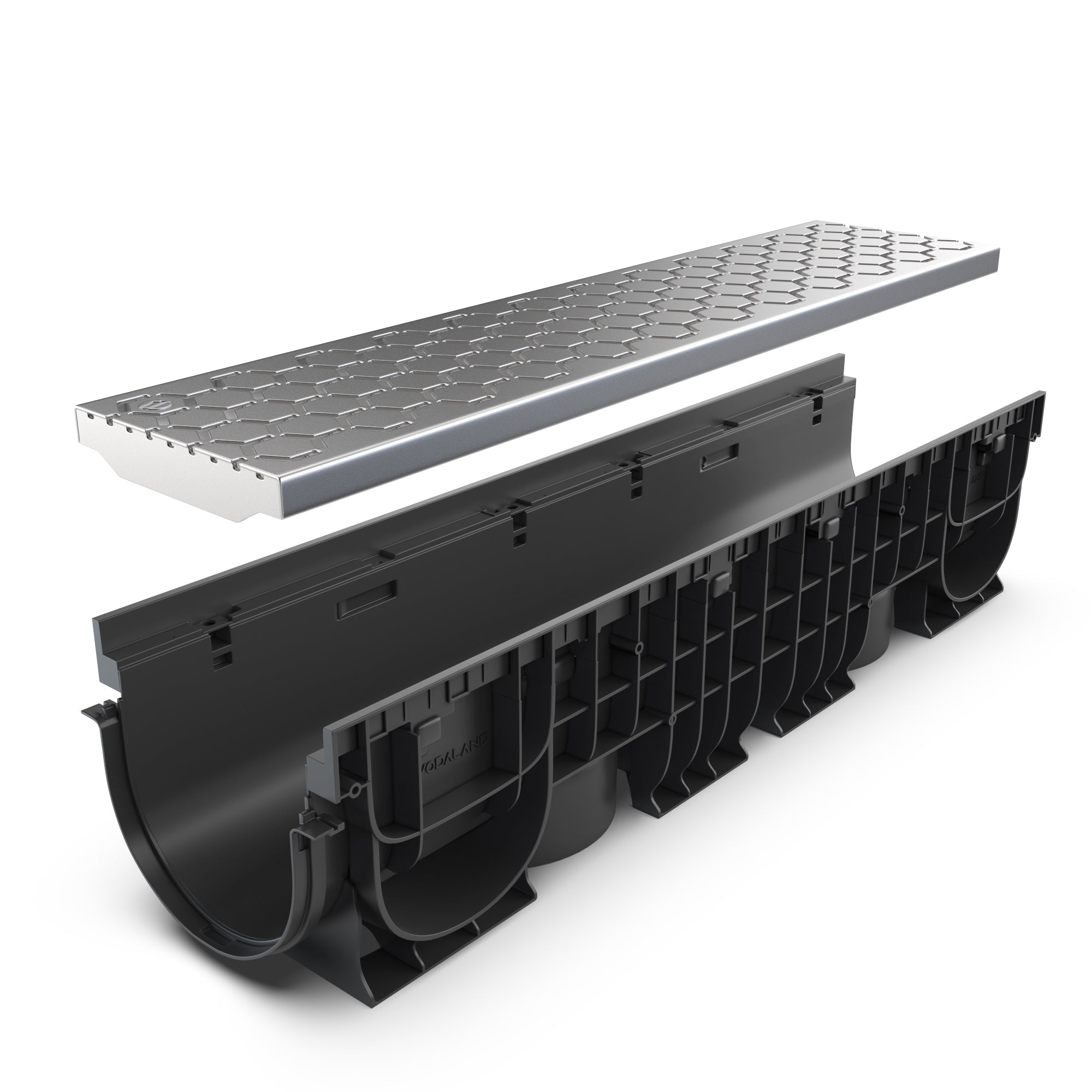 8" Channel Edgeless NOVA Stainless Package - Vodaland