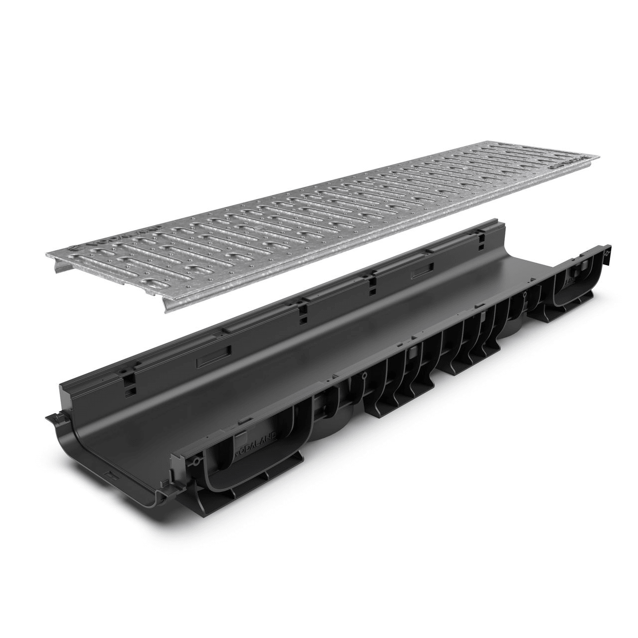 8" Channel Galvanized Stamped Steel Package - Vodaland