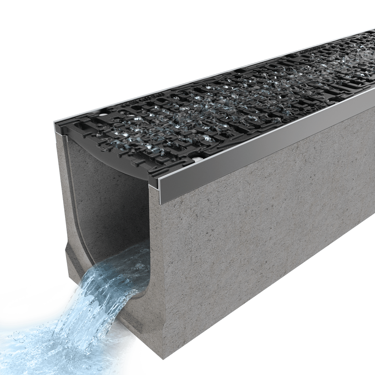 8" Fiber Reinforced Pre-Slope Channel 1% Slope - Vodaland