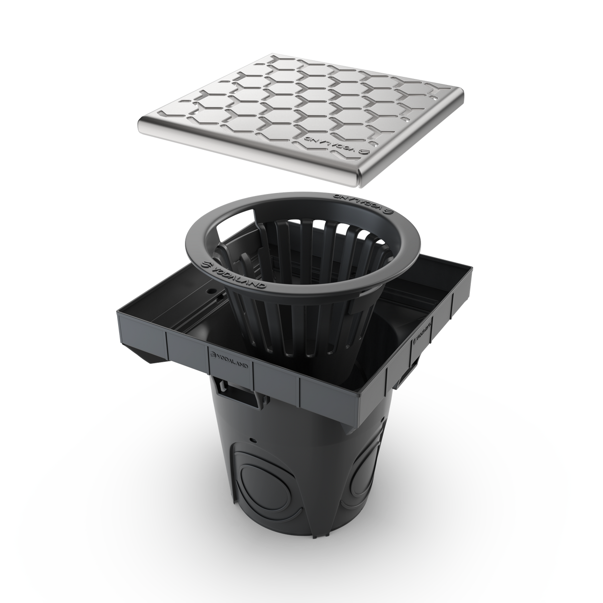 12x12 NEO Catch Basin Stainless Steel Nova Package