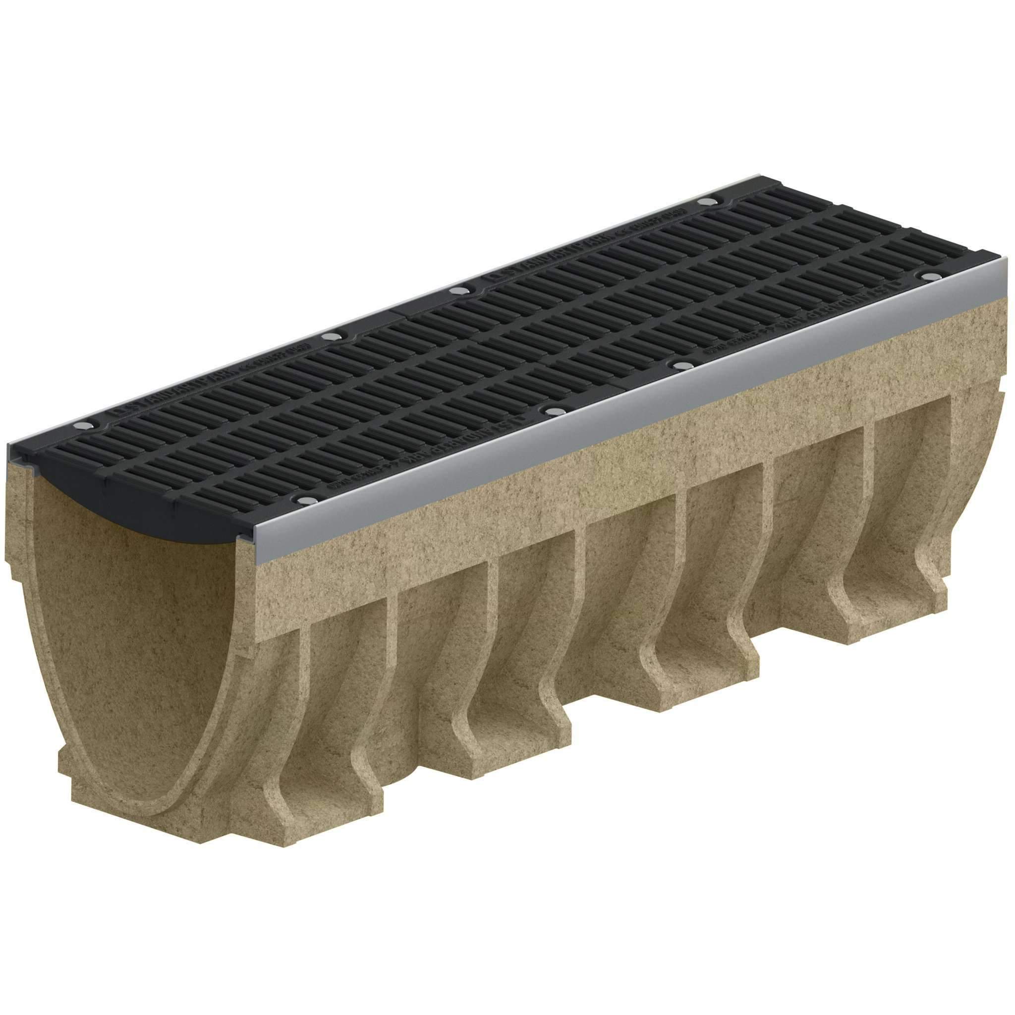 10" Polymer Concrete Pre Slope Channel 1% Slope Trench Drain Standartpark