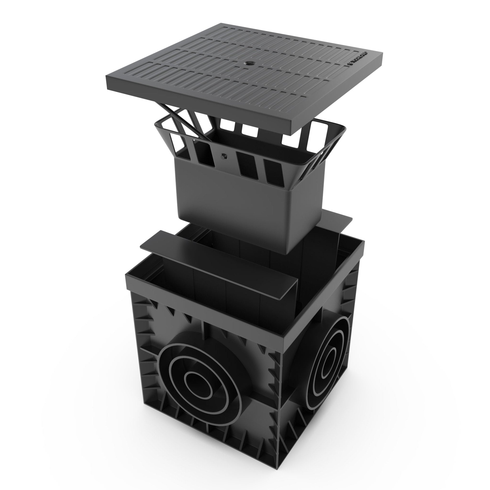 12x12 Catch Basin w/ closed grate pkg - Vodaland