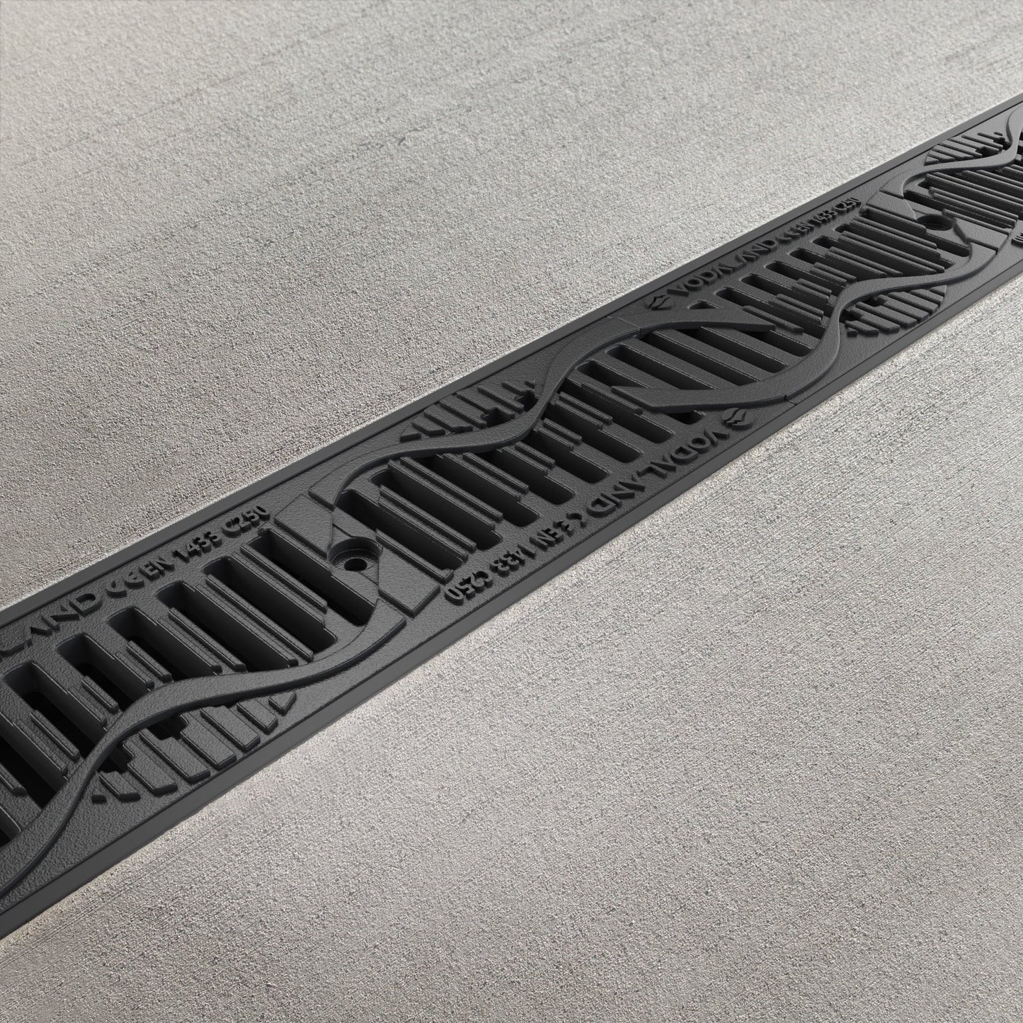 4" Cast Iron WAVE Grate - Vodaland