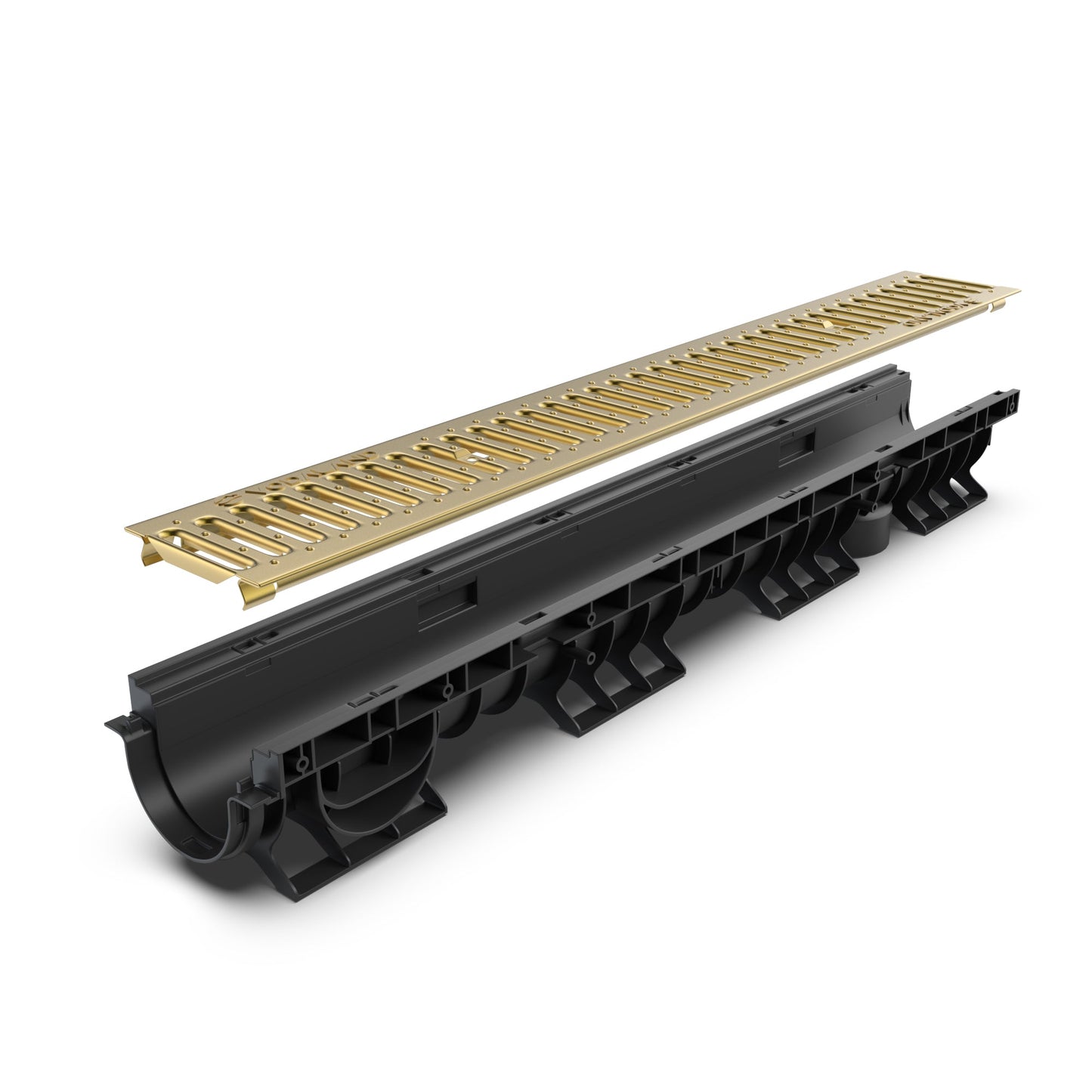 4" Channel Brass Grating Package - Vodaland