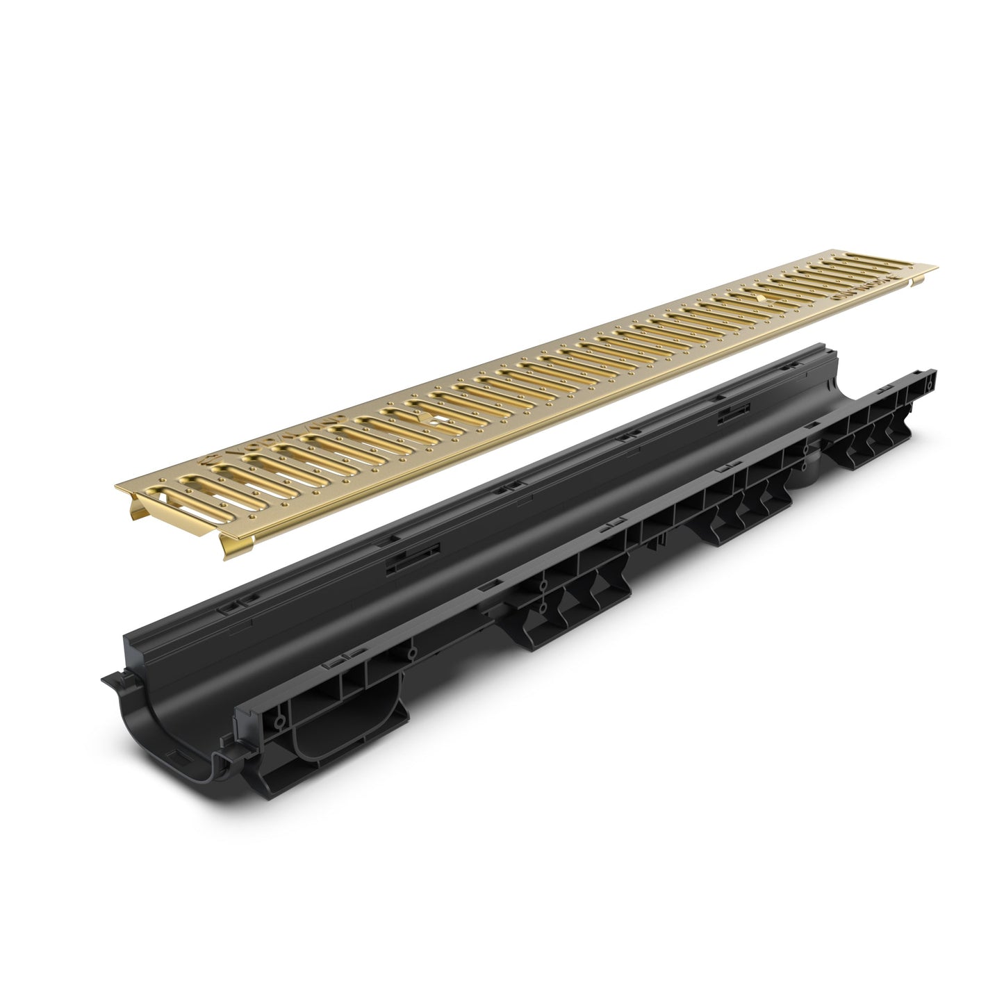 4" Channel Brass Grating Package - Vodaland