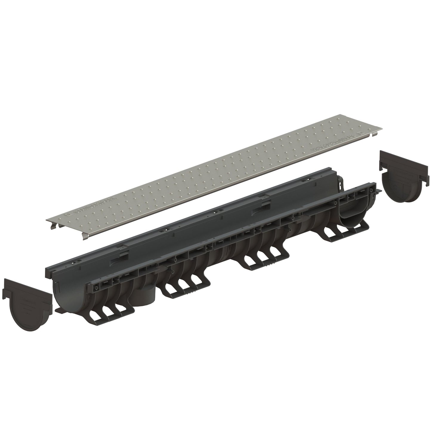 4" Channel Solid Galvanized Stamped Steel Package