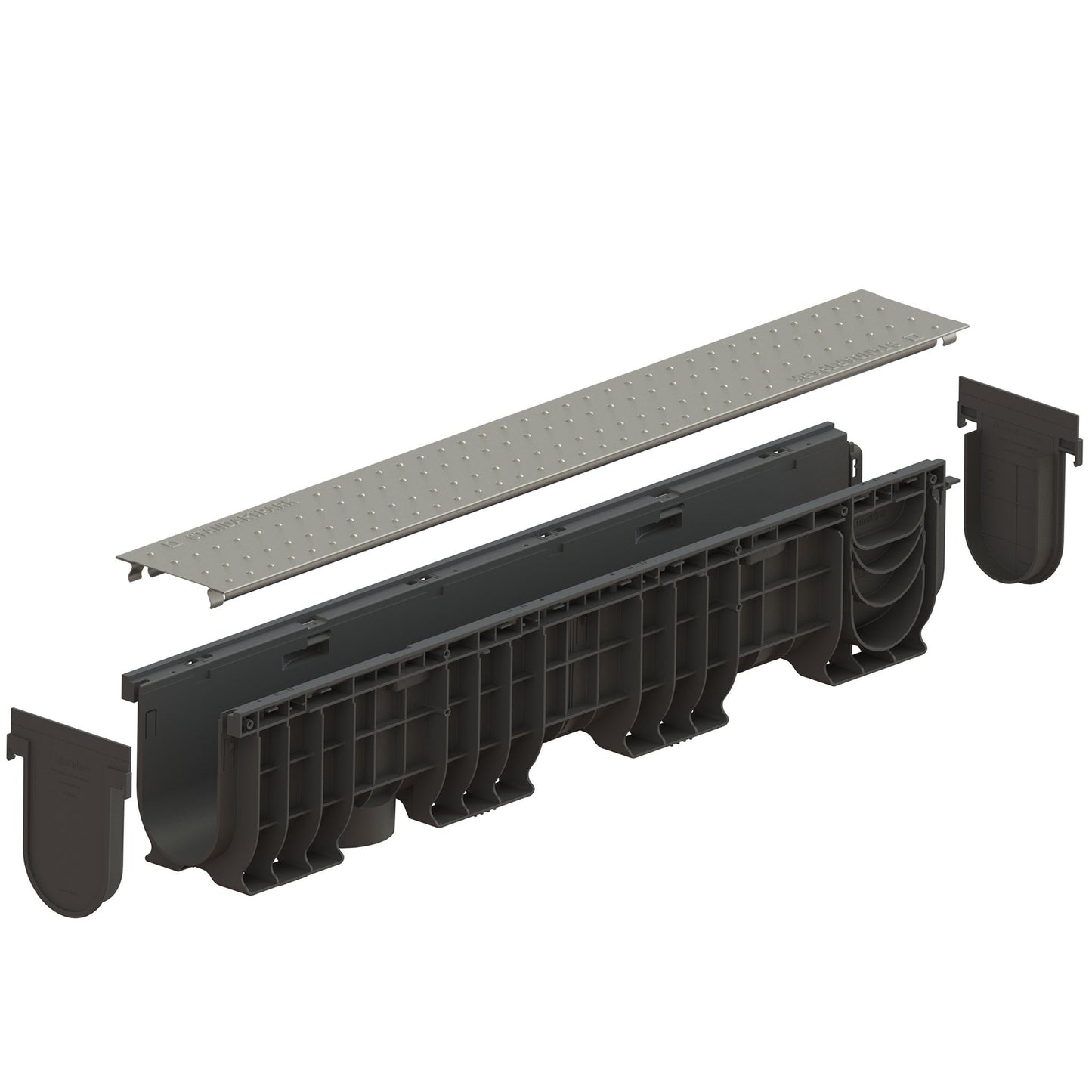 4" Channel Solid Galvanized Stamped Steel Package