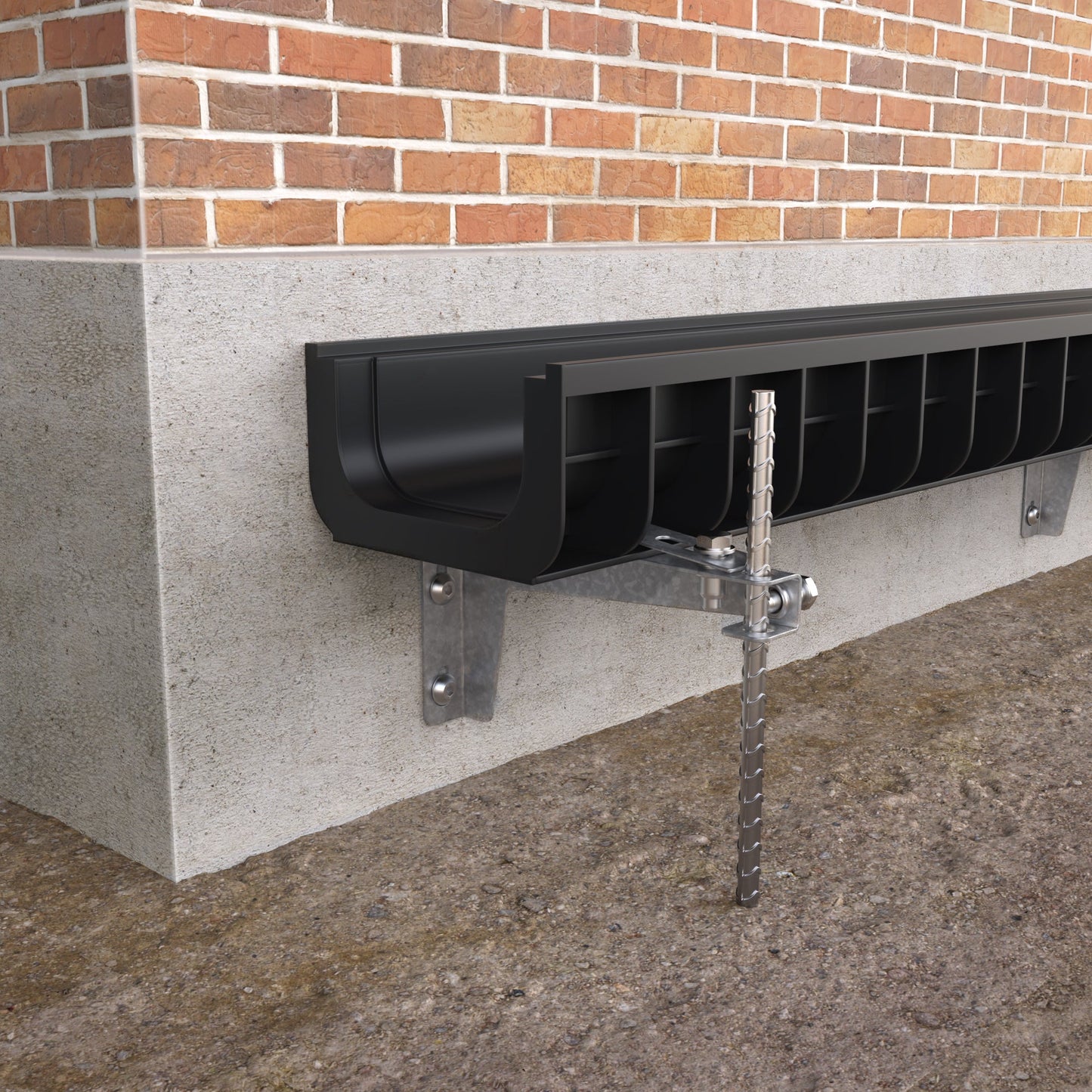 4" Channel Wall Slot Installation Mounting Bracket - Vodaland