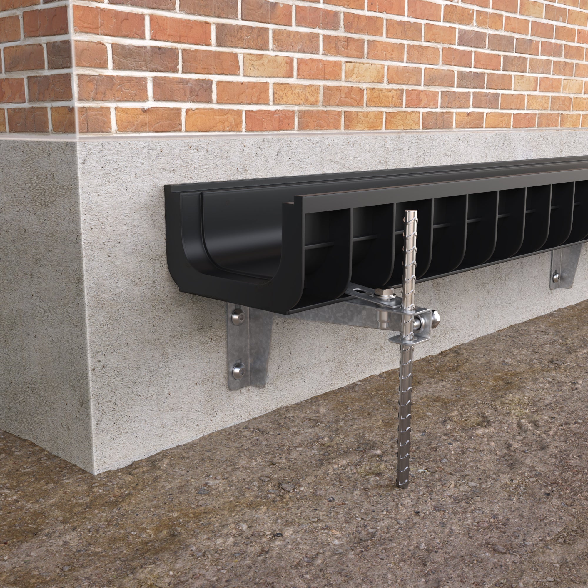 4" Channel Wall Slot Installation Mounting Bracket - Vodaland