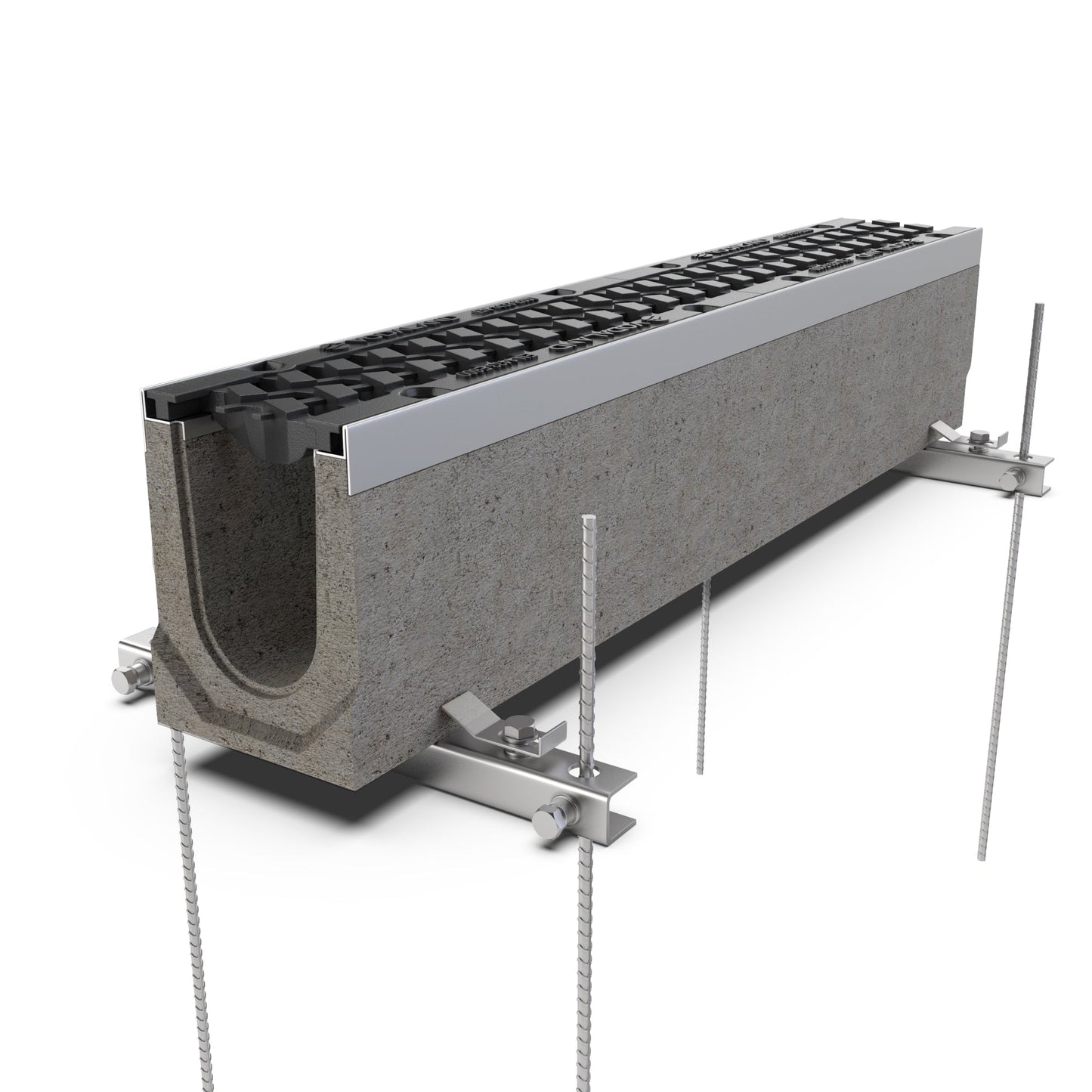 4" Fiber Reinforced Pre Slope Concrete Channel 1% Slope - Vodaland