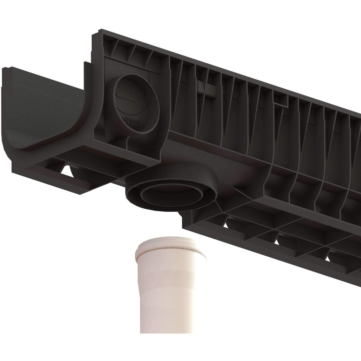 8" Channel - 8" Depth - Ductile Cast Iron Mesh PKG Trench Drain Standartpark