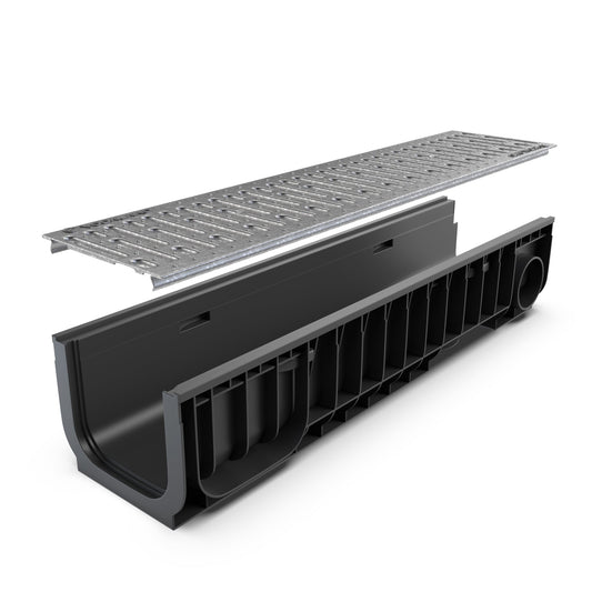 8" Channel Galvanized Stamped Steel Package - Vodaland