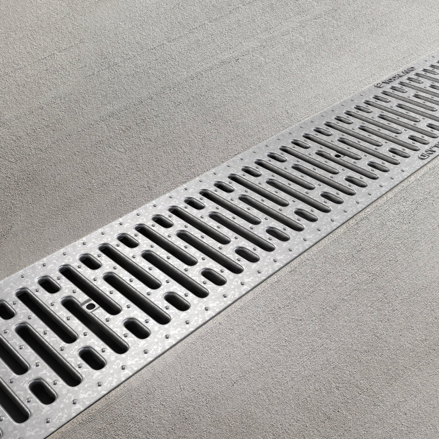 8" Galvanized Stamped Steel Grate - Vodaland