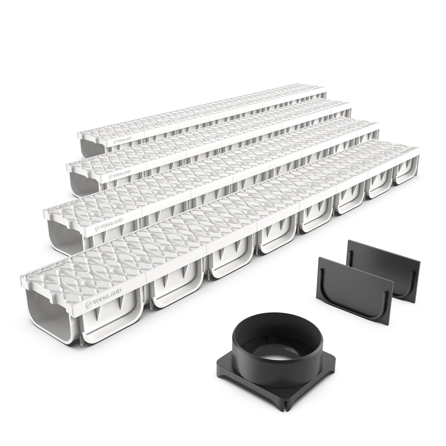Easy 2 - 4 Inch Channel White - Vodaland