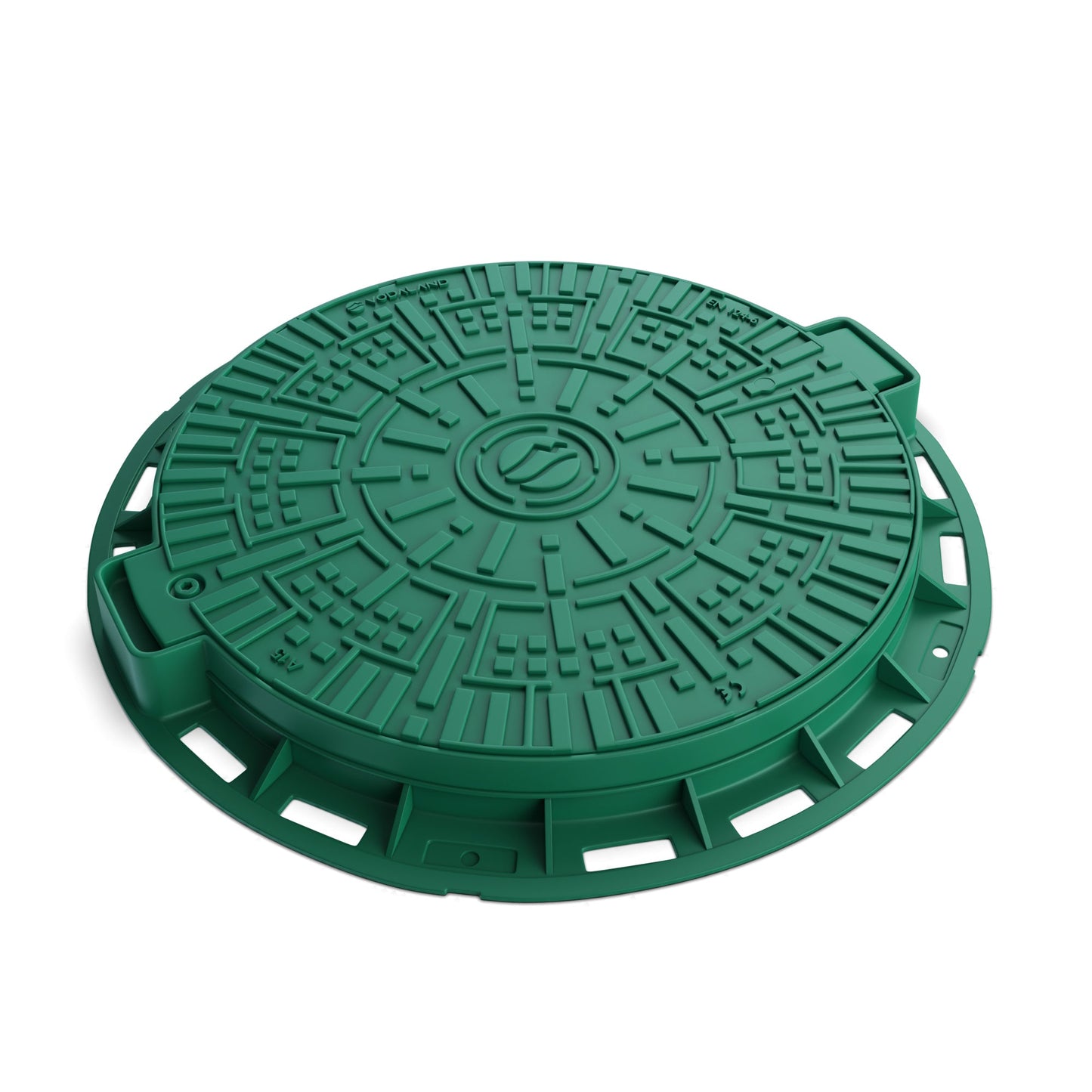 Manhole Cover - Green Logo Design - Vodaland