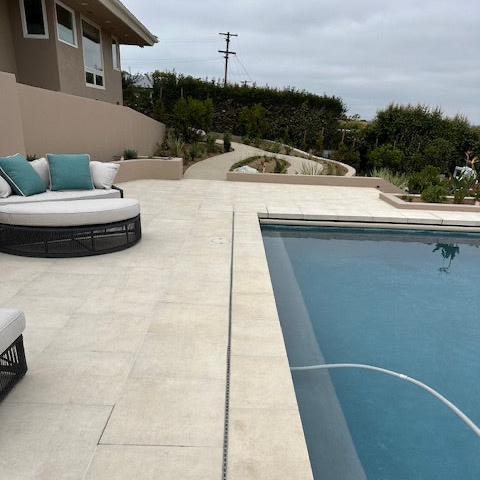 Poolside with Slot Drain
