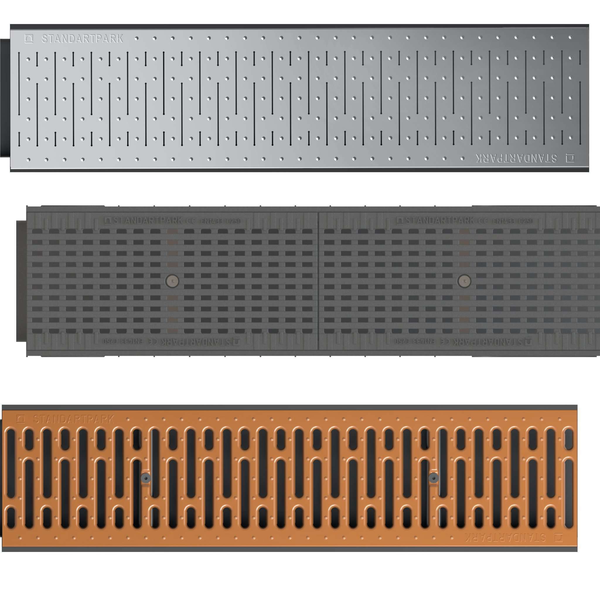 8-Inch Trench Drain Grates - Commercial Use | 8