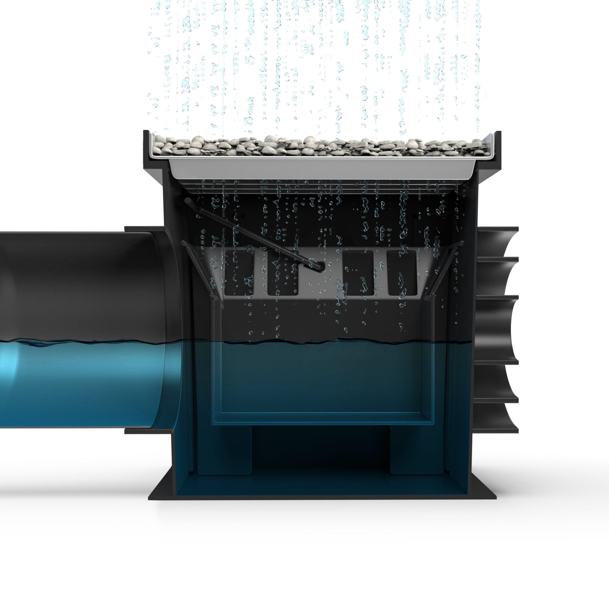 12x12 Catch Basin Gravel Grate Package - Vodaland