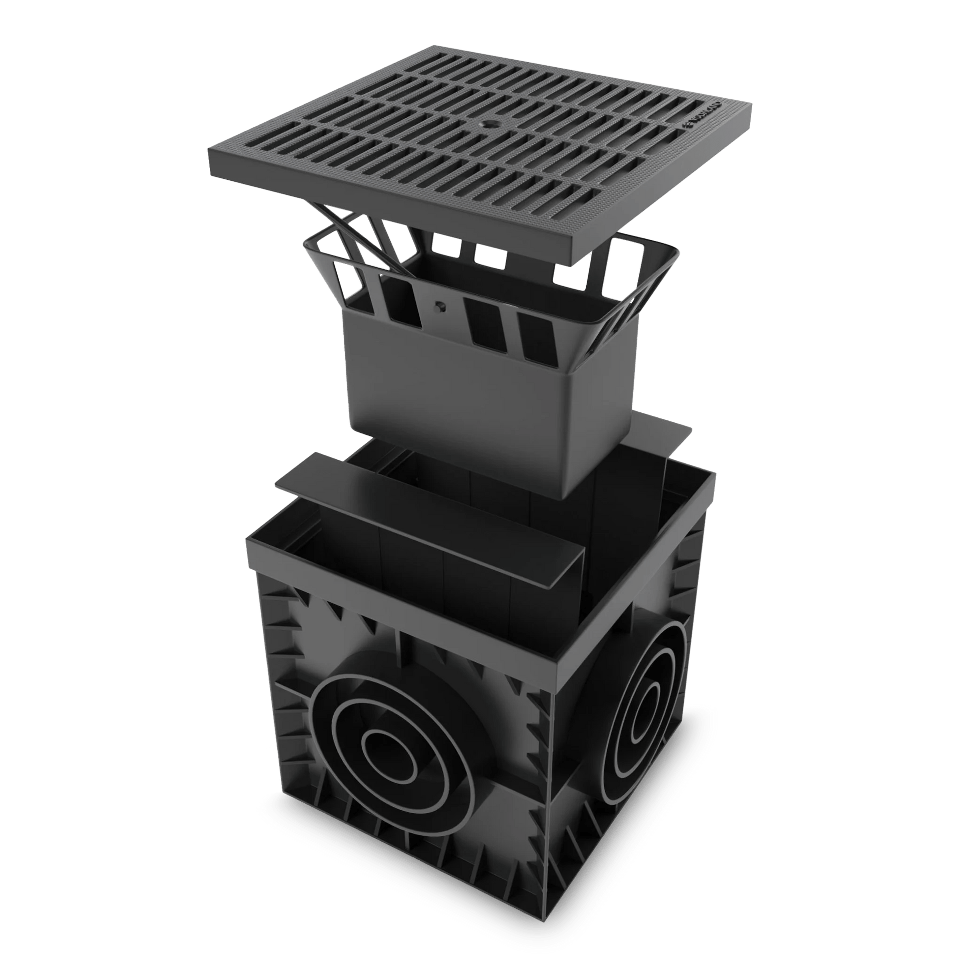 12x12 Catch Basin Plastic Grate Package