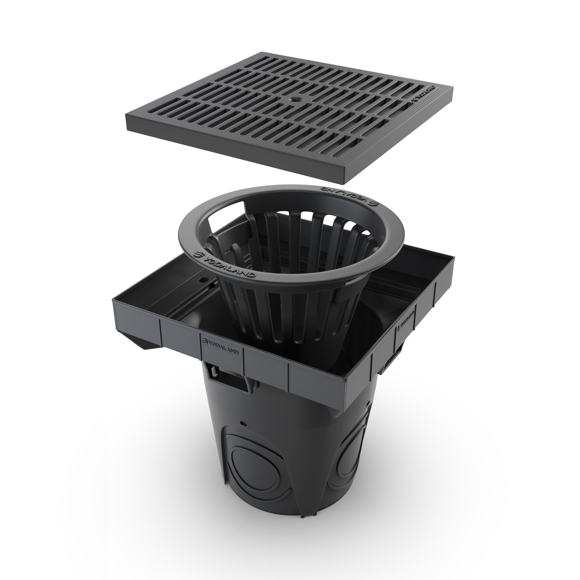 12x12 NEO Basin Plastic Grate Package - Vodaland