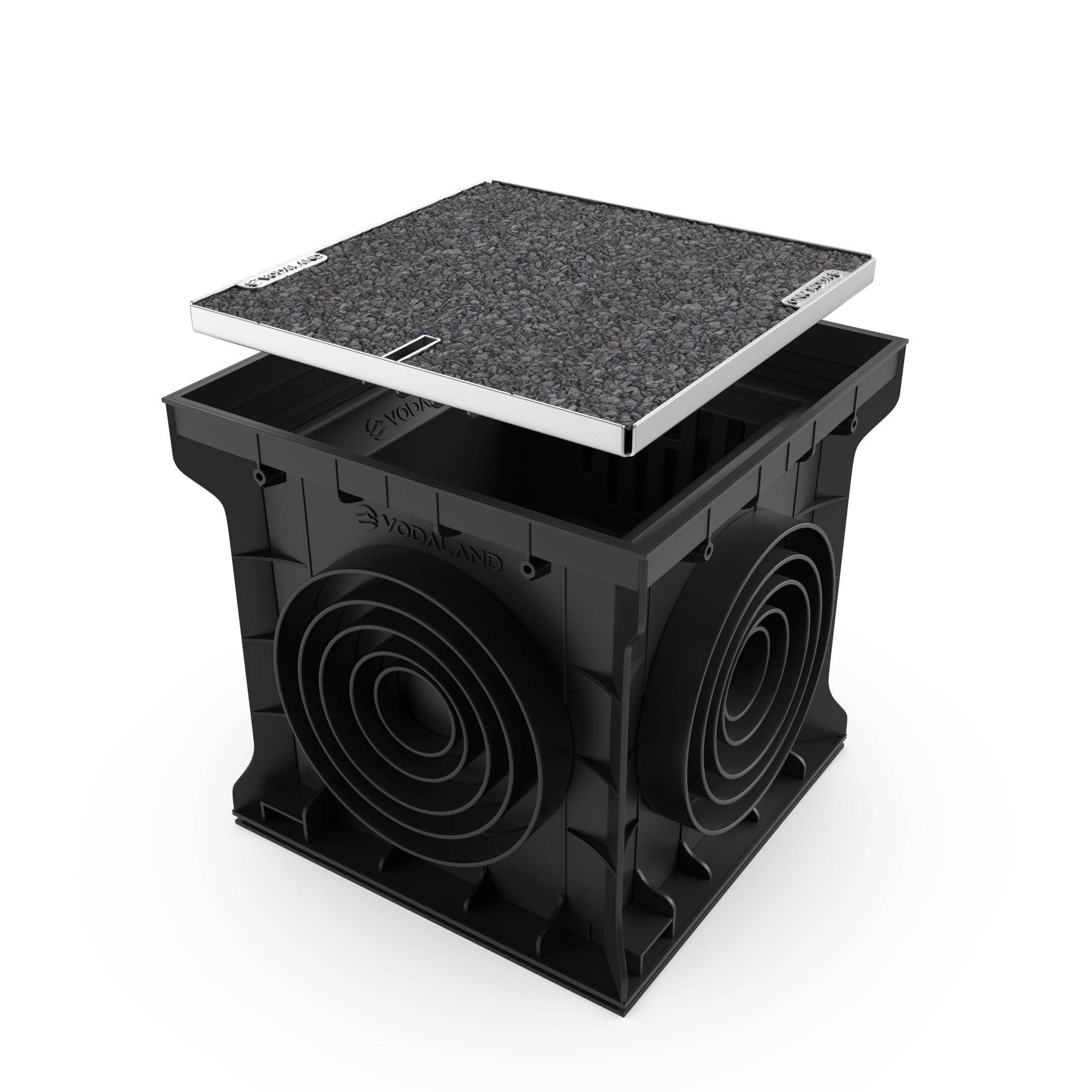 16X16 Catch Basin Gravel Grate Package - Vodaland