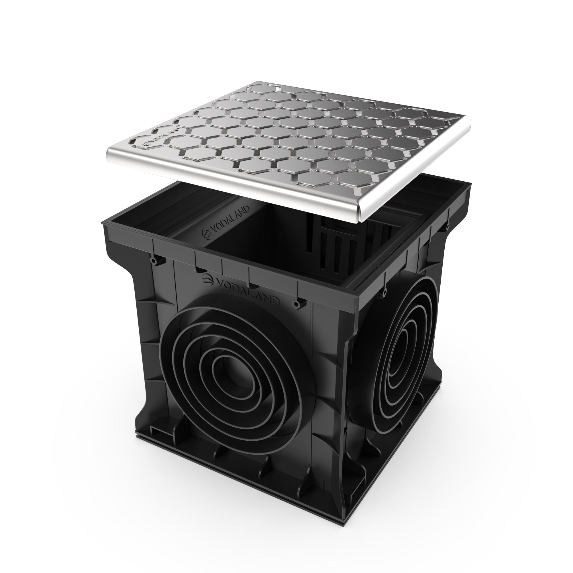 16X16 Catch Basin Stainless Steel Nova Grate Package - Vodaland
