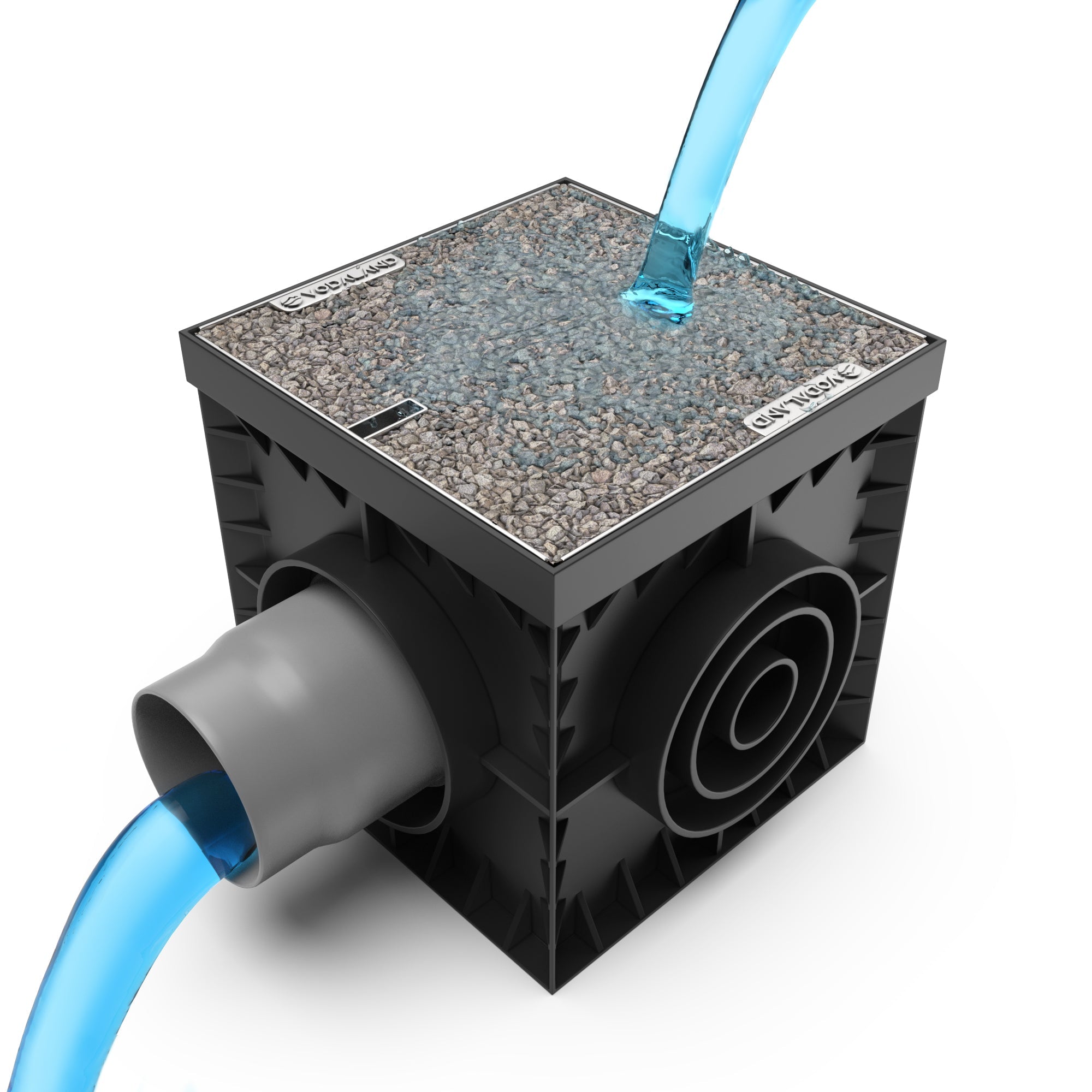 22x22 Catch Basin Gravel Grate Package - Vodaland