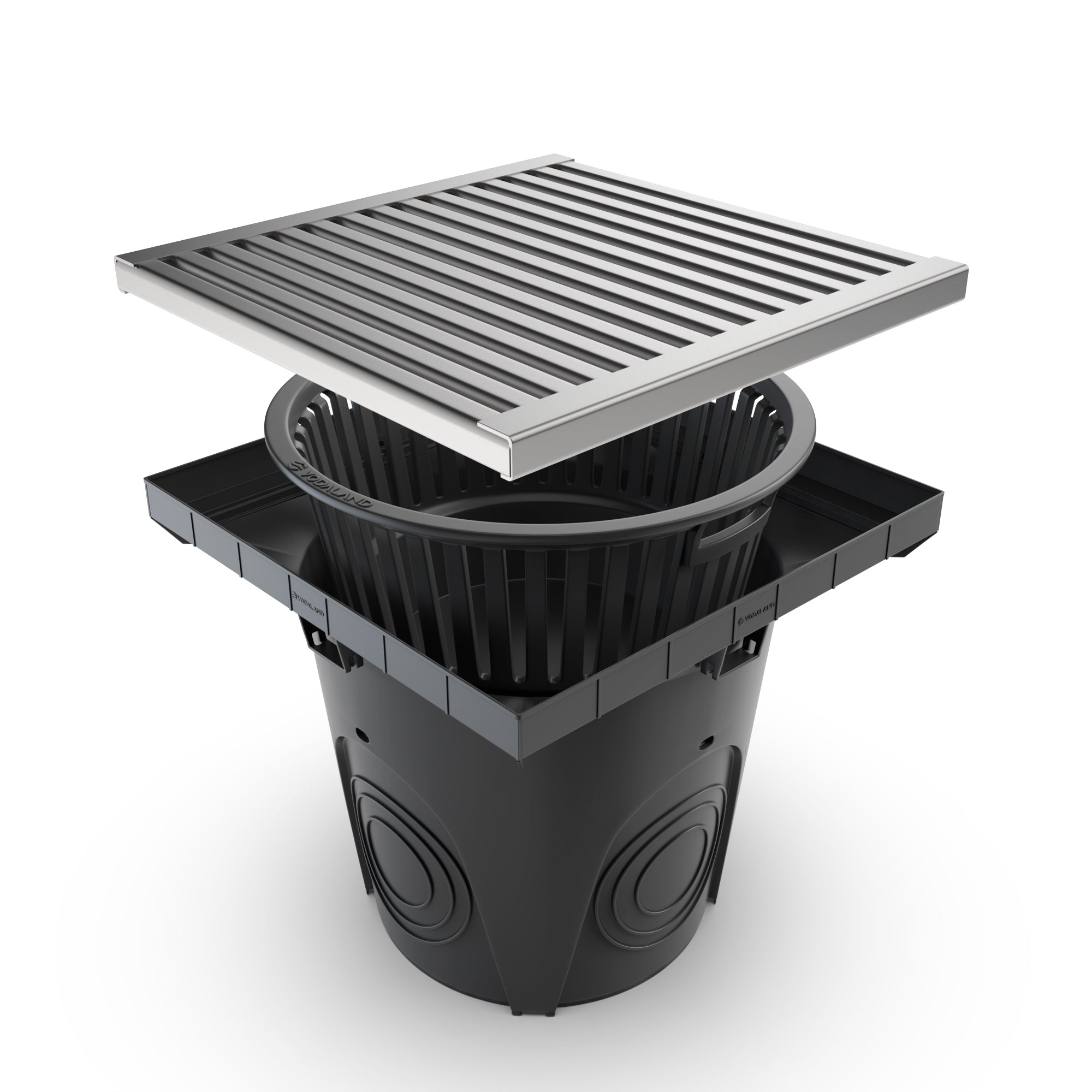 22x22 NEO Basin Stainless Steel ADA/Heel Proof Package - Vodaland