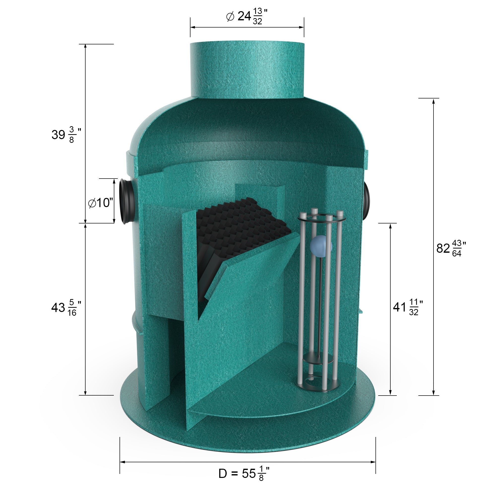 490 Gallon Oil / Water Separator OB1 - 6 - Vodaland