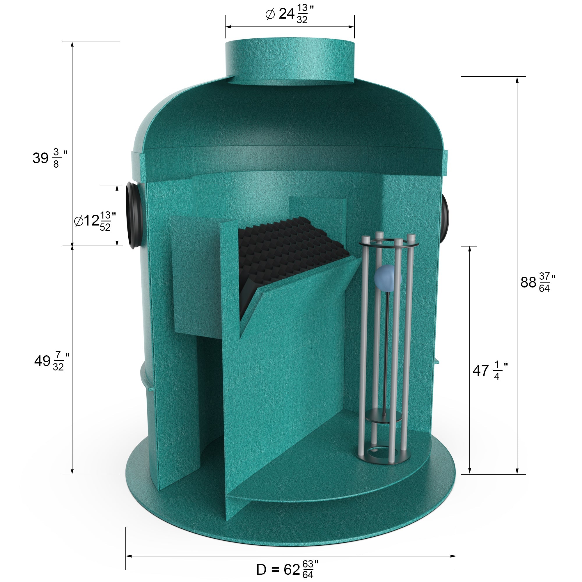 685 Gallon Oil / Water Separator OB1 - 10 - Vodaland