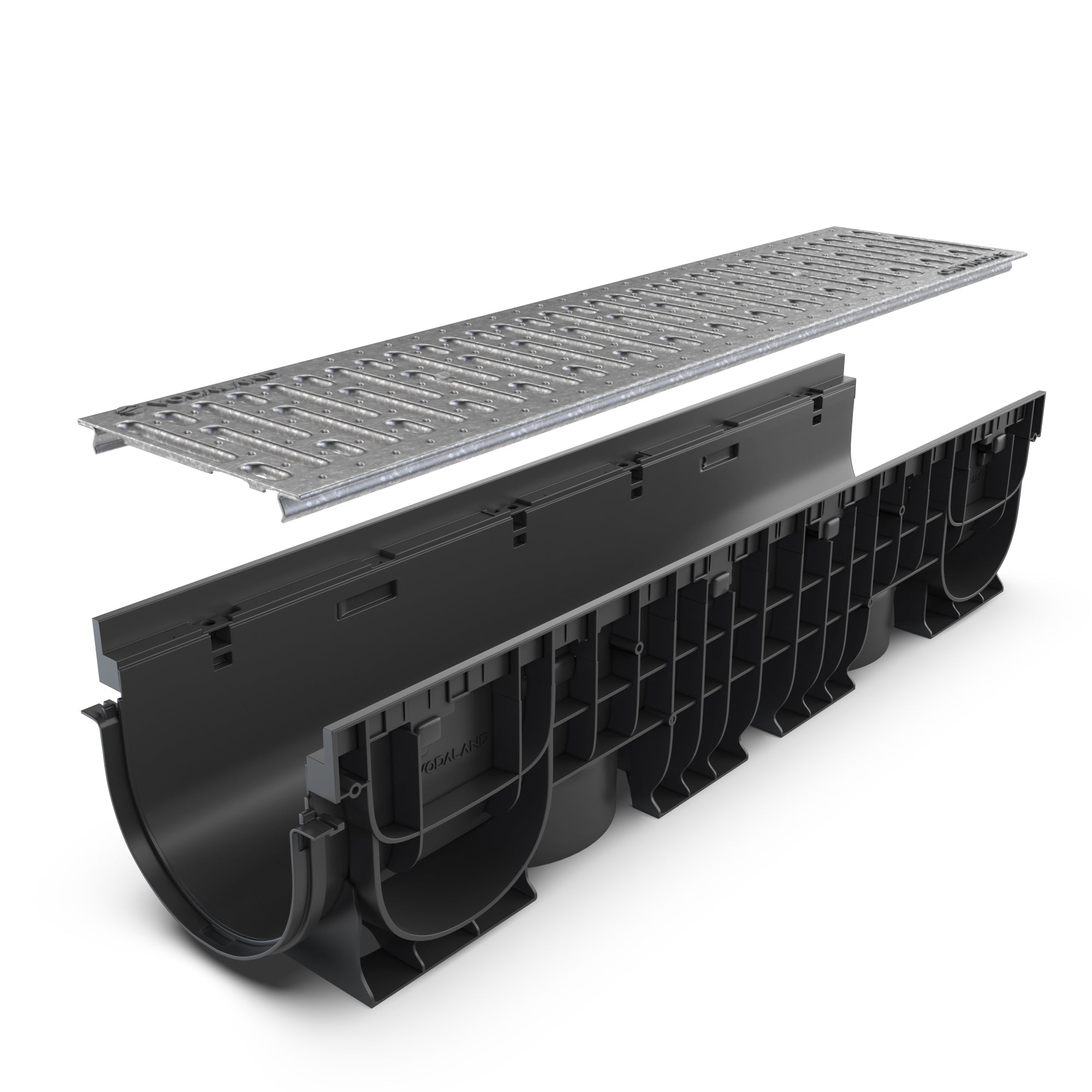 8" Channel Galvanized Stamped Steel Package - Vodaland