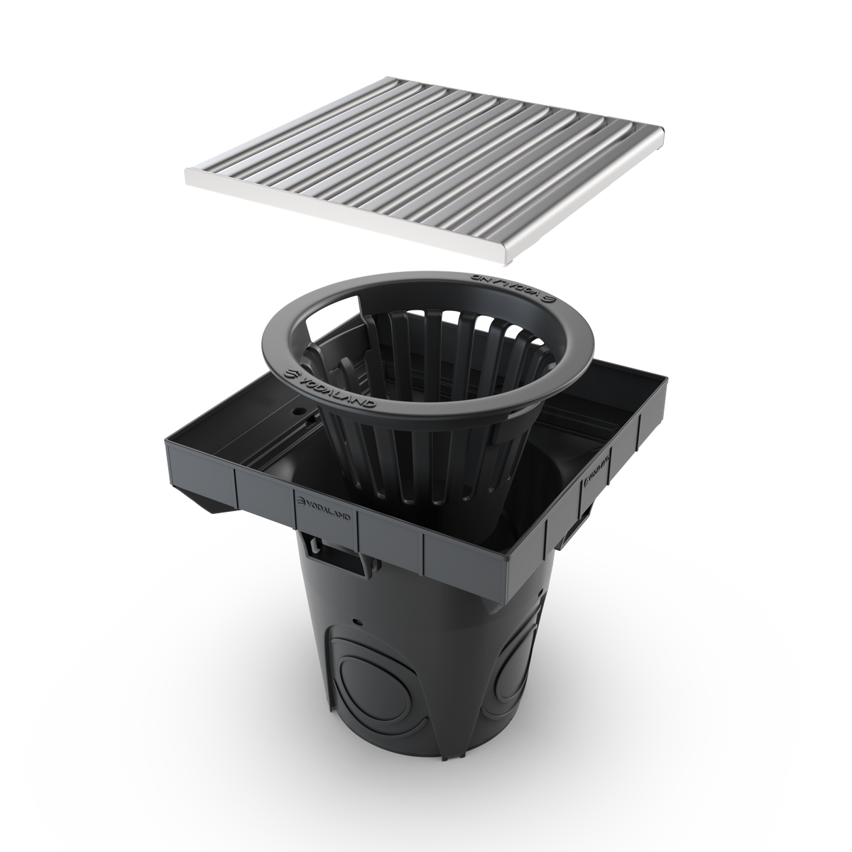 12x12 NEO Catch Basin Stainless ADA / Heel Proof Package