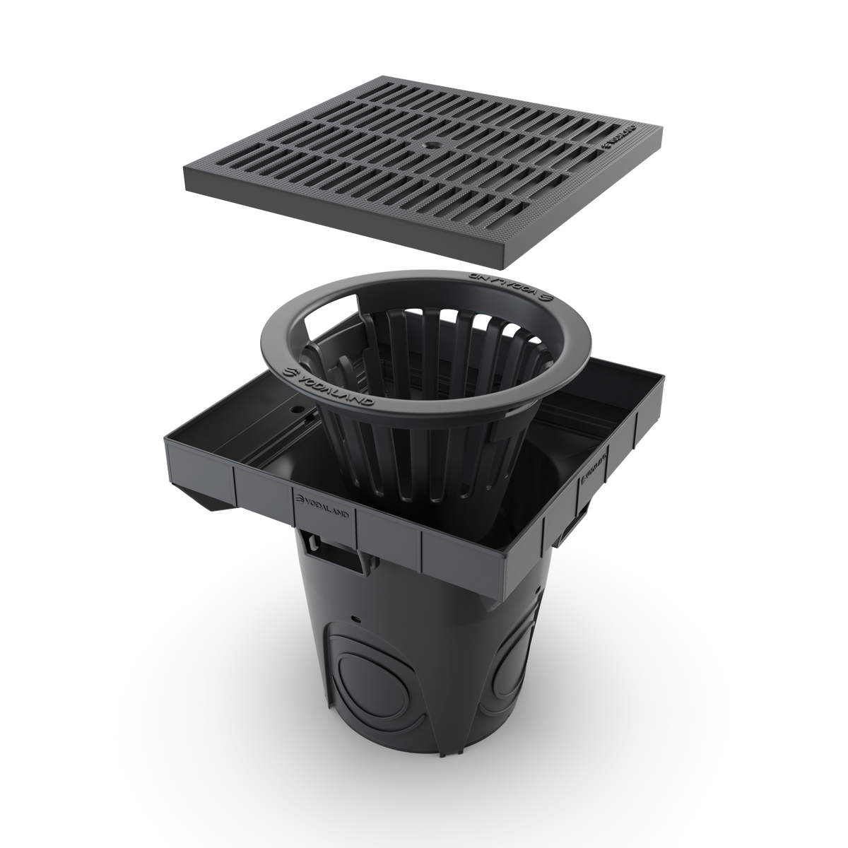 12x12 NEO Catch Basin Plastic Grate Package