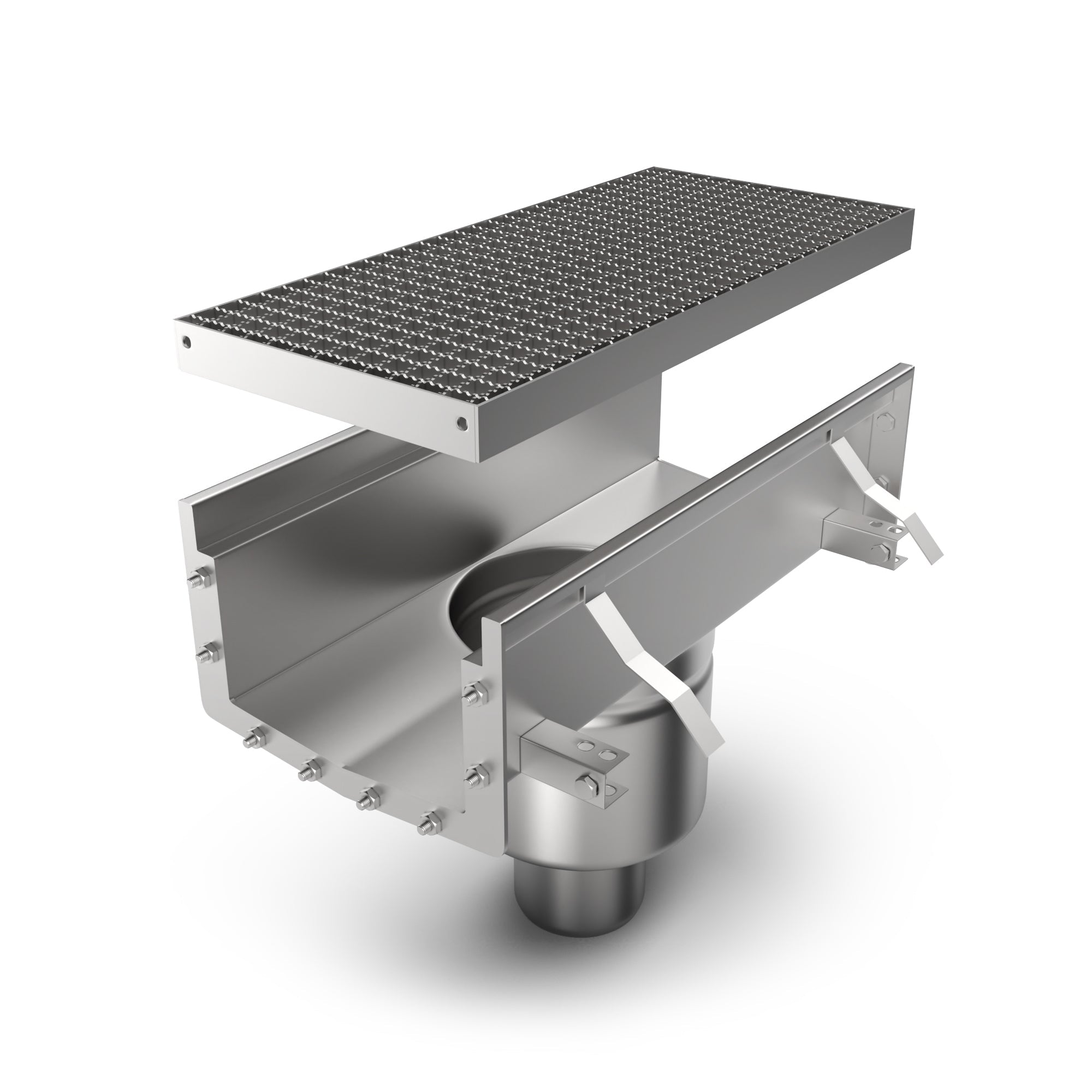 Stainless Steel Pre - Slope INLINE Basin - Vodaland