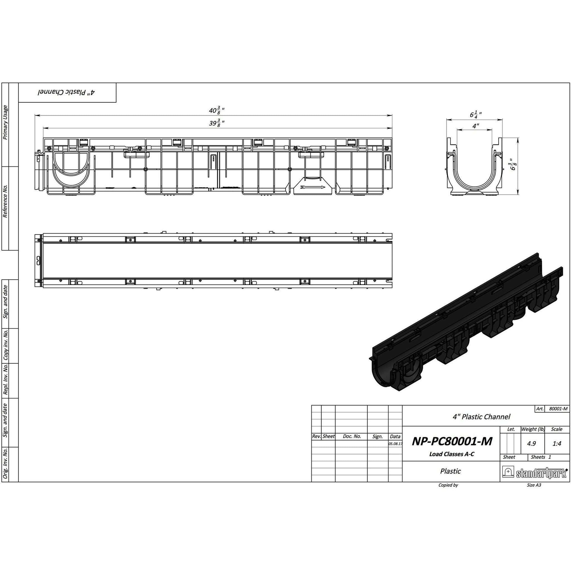 Worn and Torn - 4" Driveway Premium Channel B Class System (Copy) - Vodaland