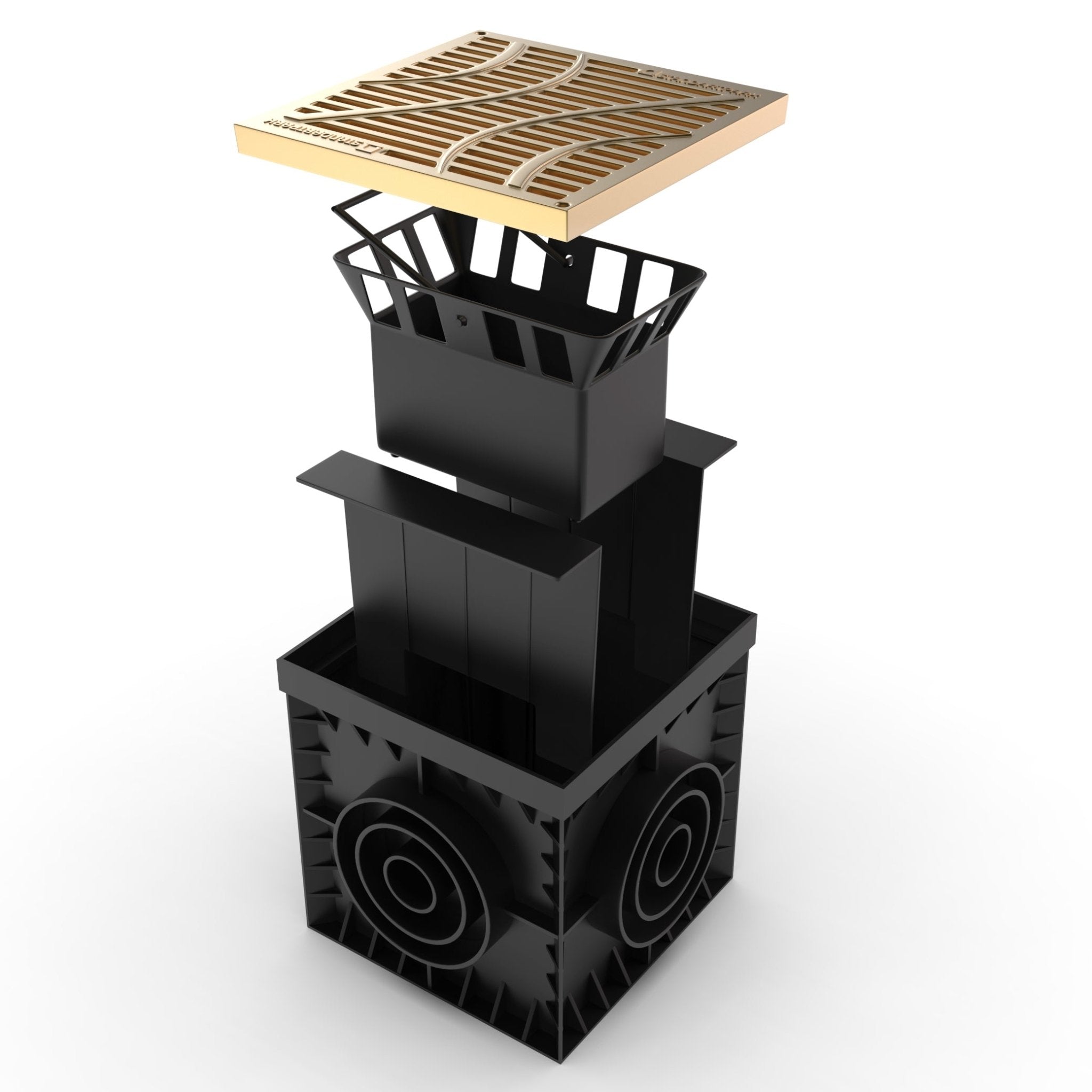 12x12 Catch Basin Brass ADA / Heel Package - Vodaland