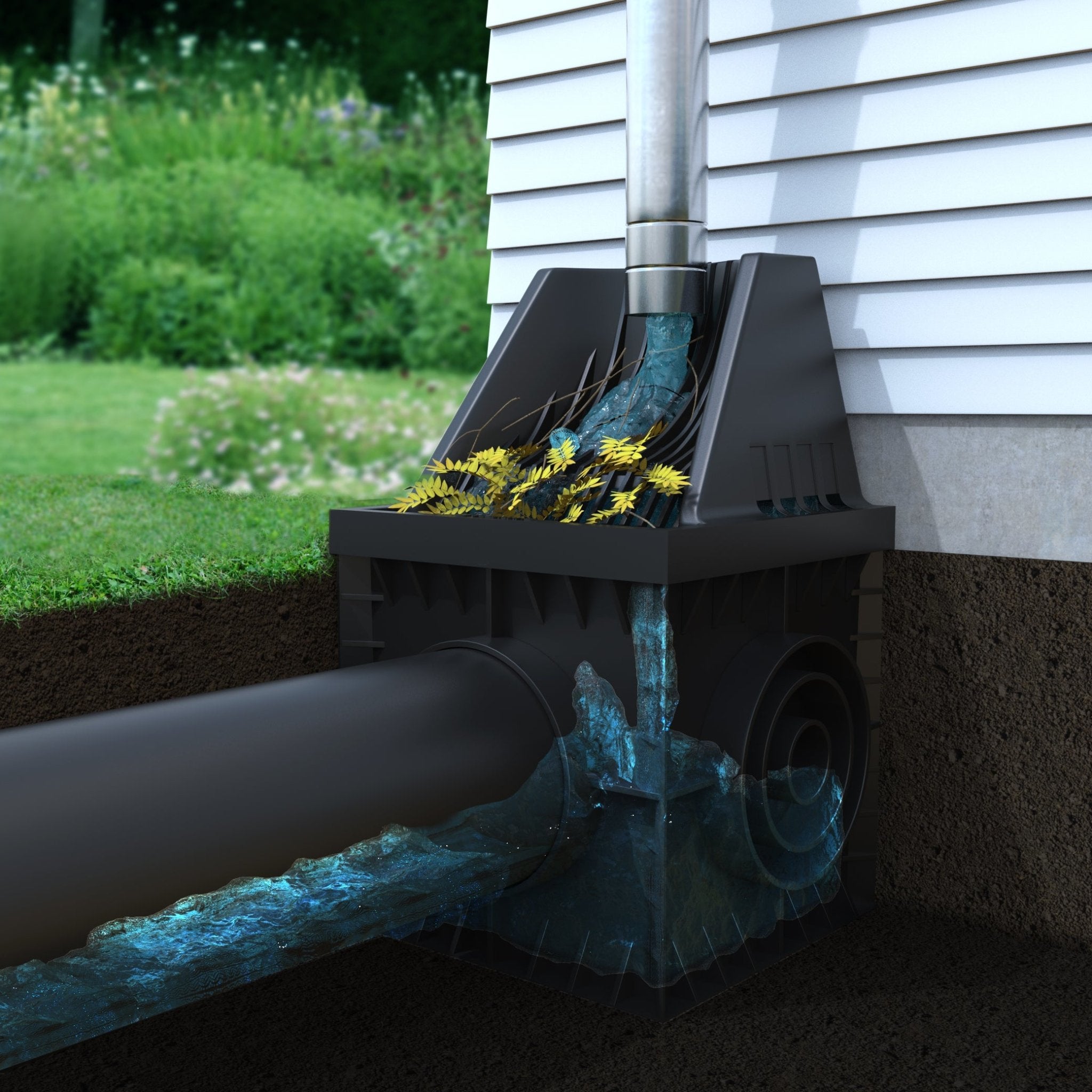 12x12 Catch Basin Downspout Guard - Vodaland