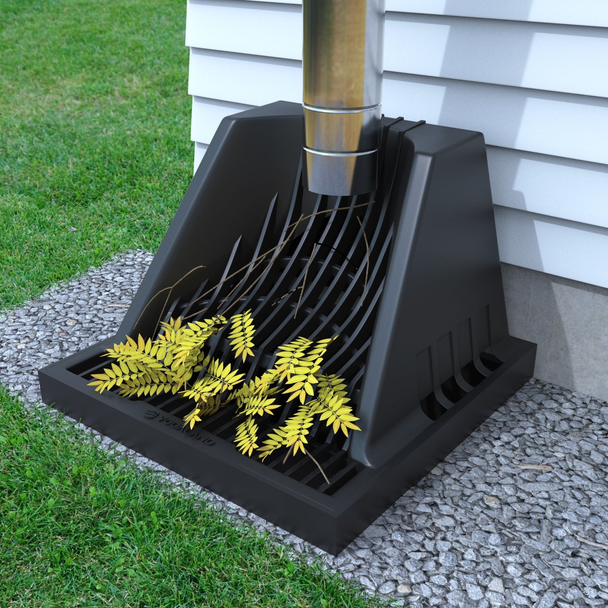 Two Packs  Brown Upgraded Gutter Downspout Extensions Flexible, No Dig Catch Basin Extension Leak Proof Splash Block Kit Extendable 1 34 5 1
