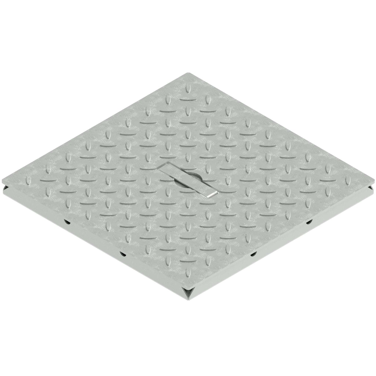 12x12 Catch Basin Solid Galvanized Grate Package