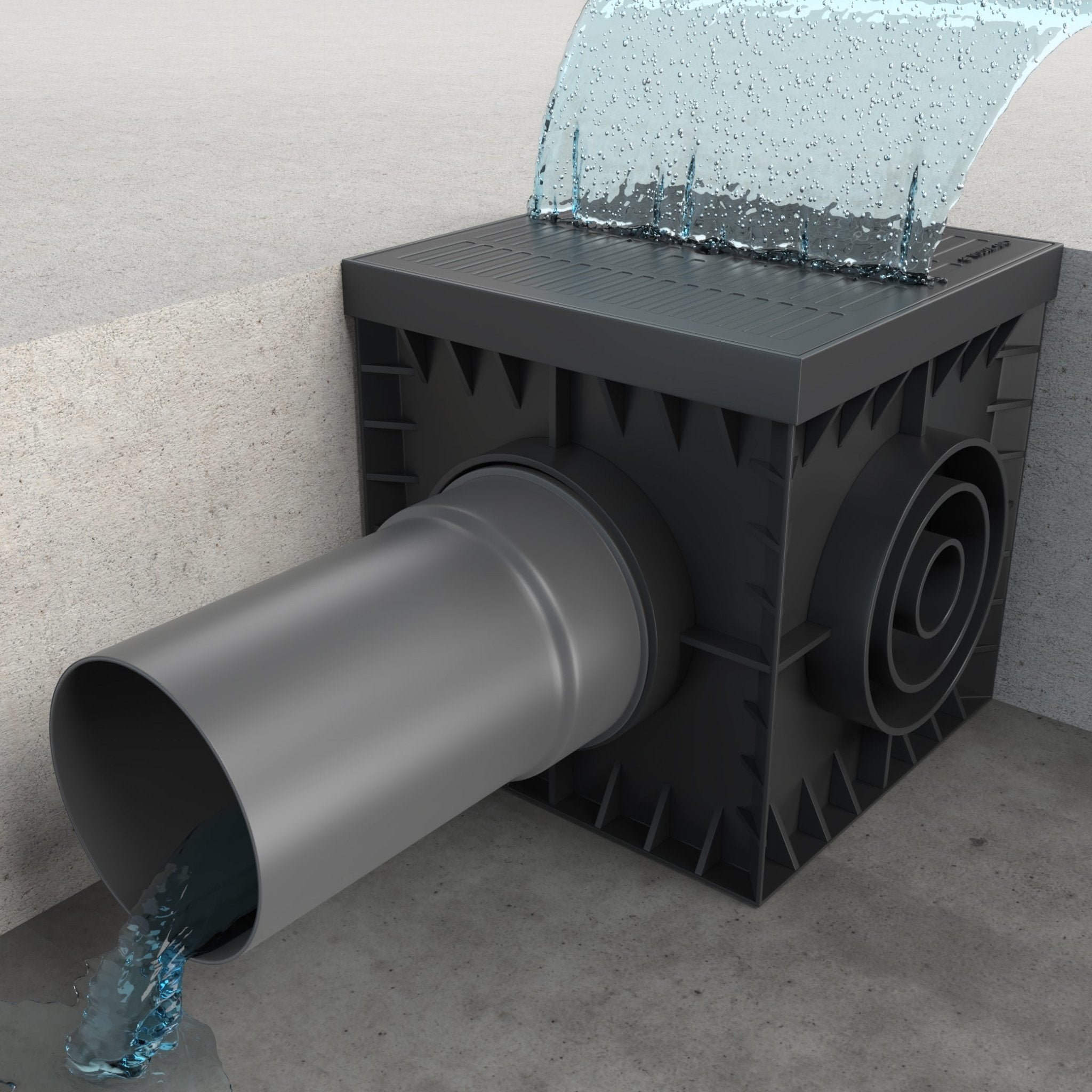 12x12 Catch Basin w/ closed grate pkg - Vodaland