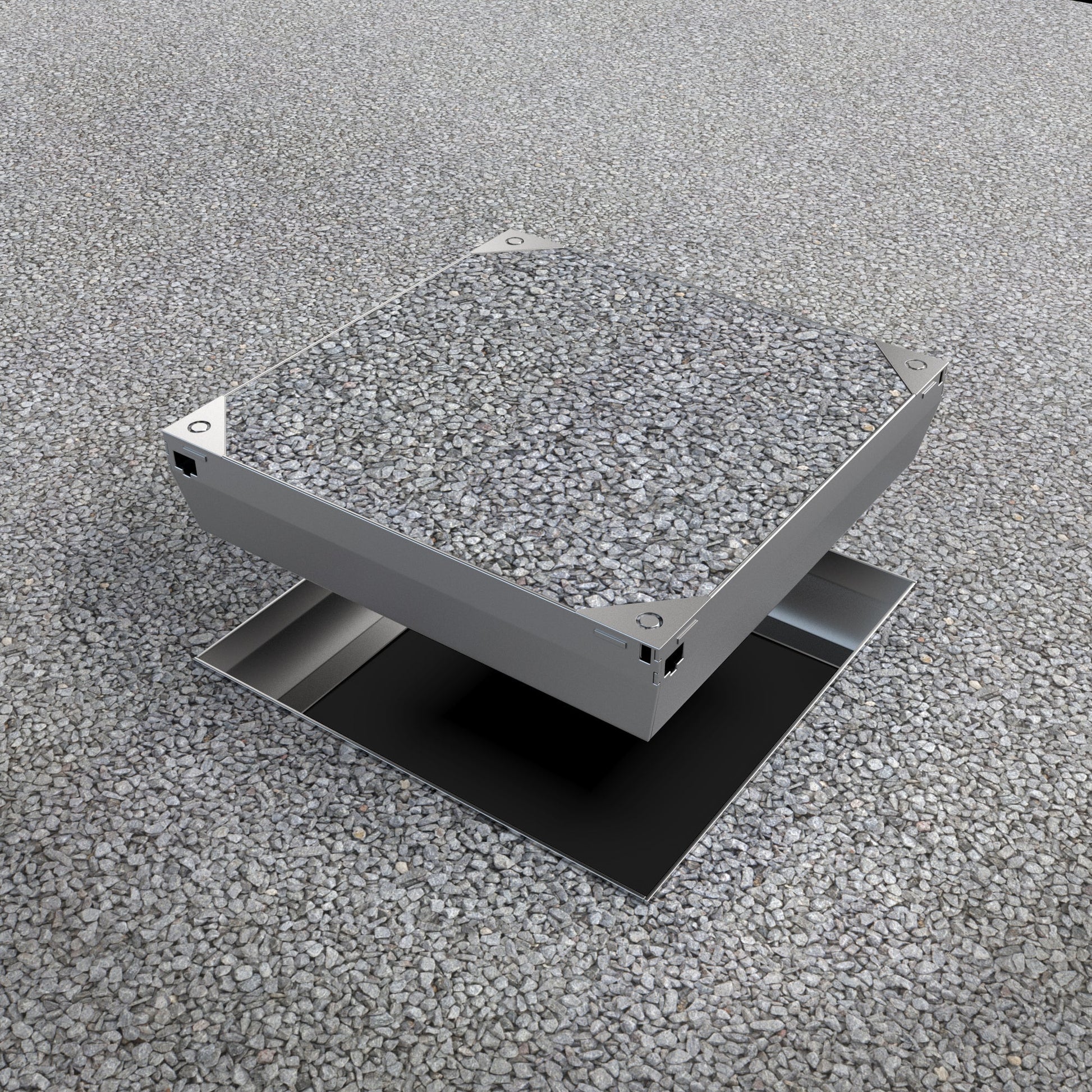 15x15 Galvanized Steel Fillable Access Cover - Vodaland